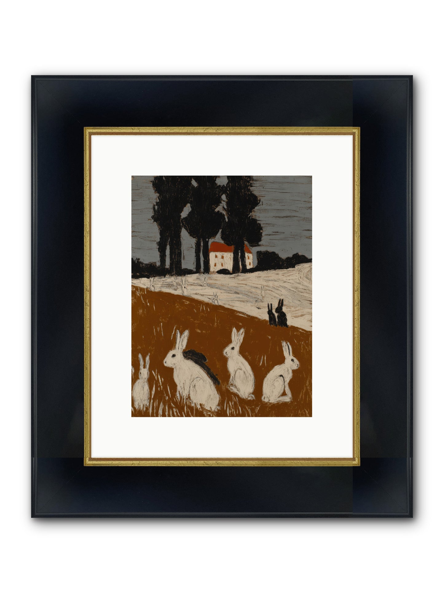 Field of Small Kings — Field-of-Small-Kings-9x12-Framed-Print-Wide-Black-w-Gold.jpg