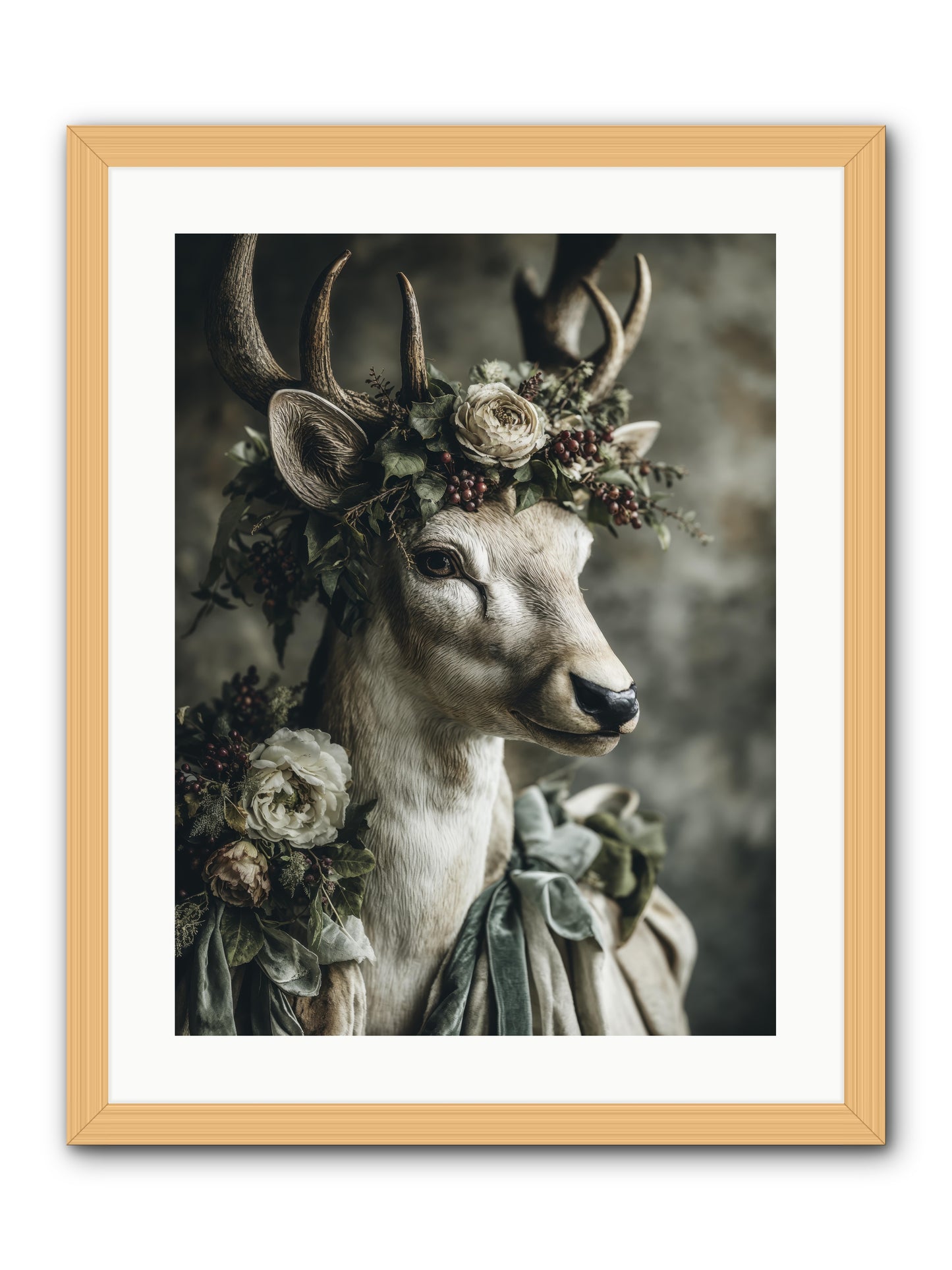 Field of gentle -- Framed Print - Natural 18x24