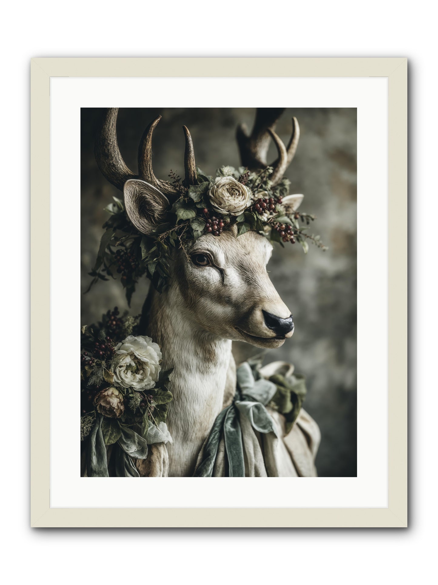 Field of gentle -- Framed Print - White 18x24