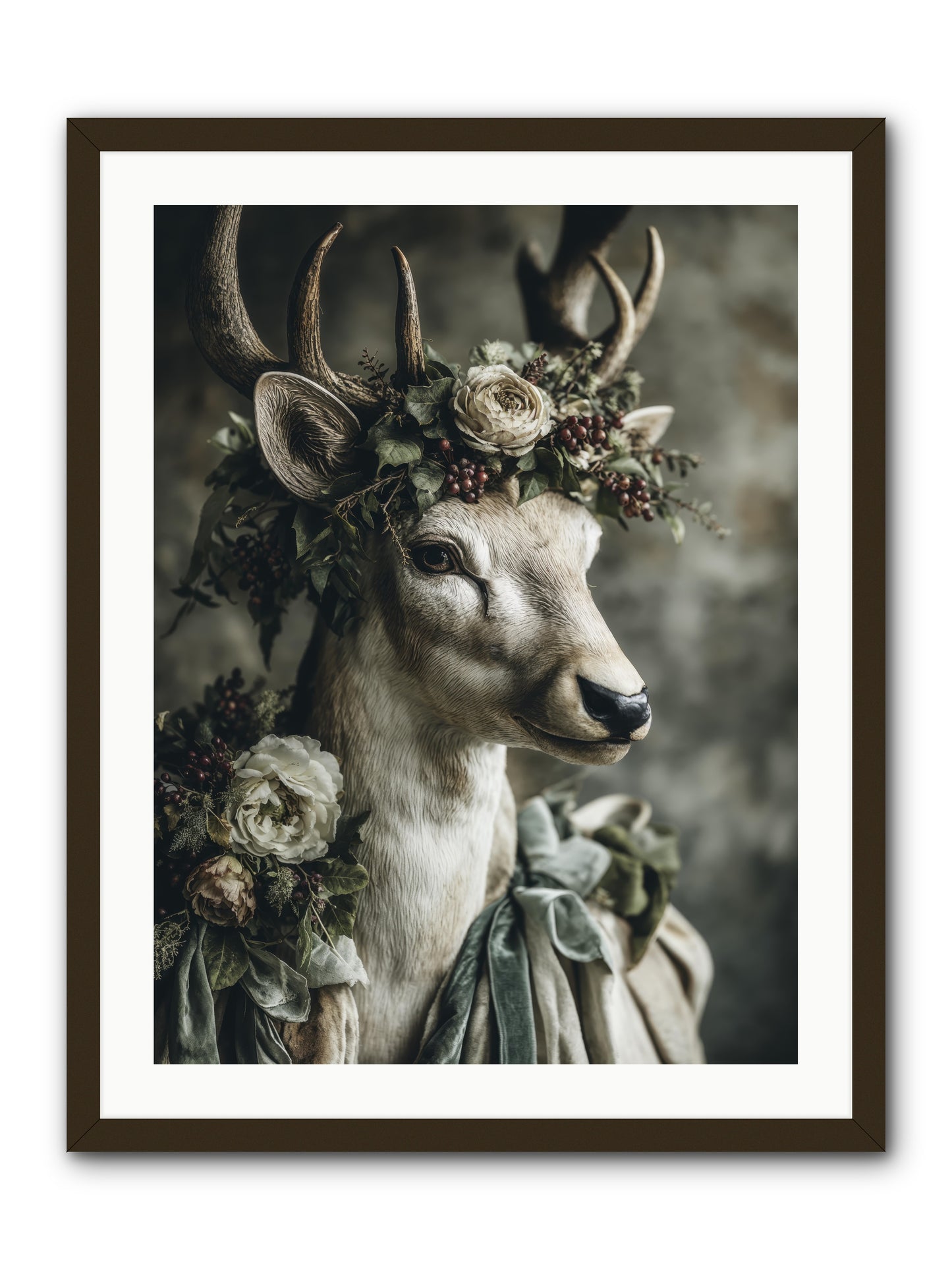 Field of gentle -- Framed Print - Black 24x32