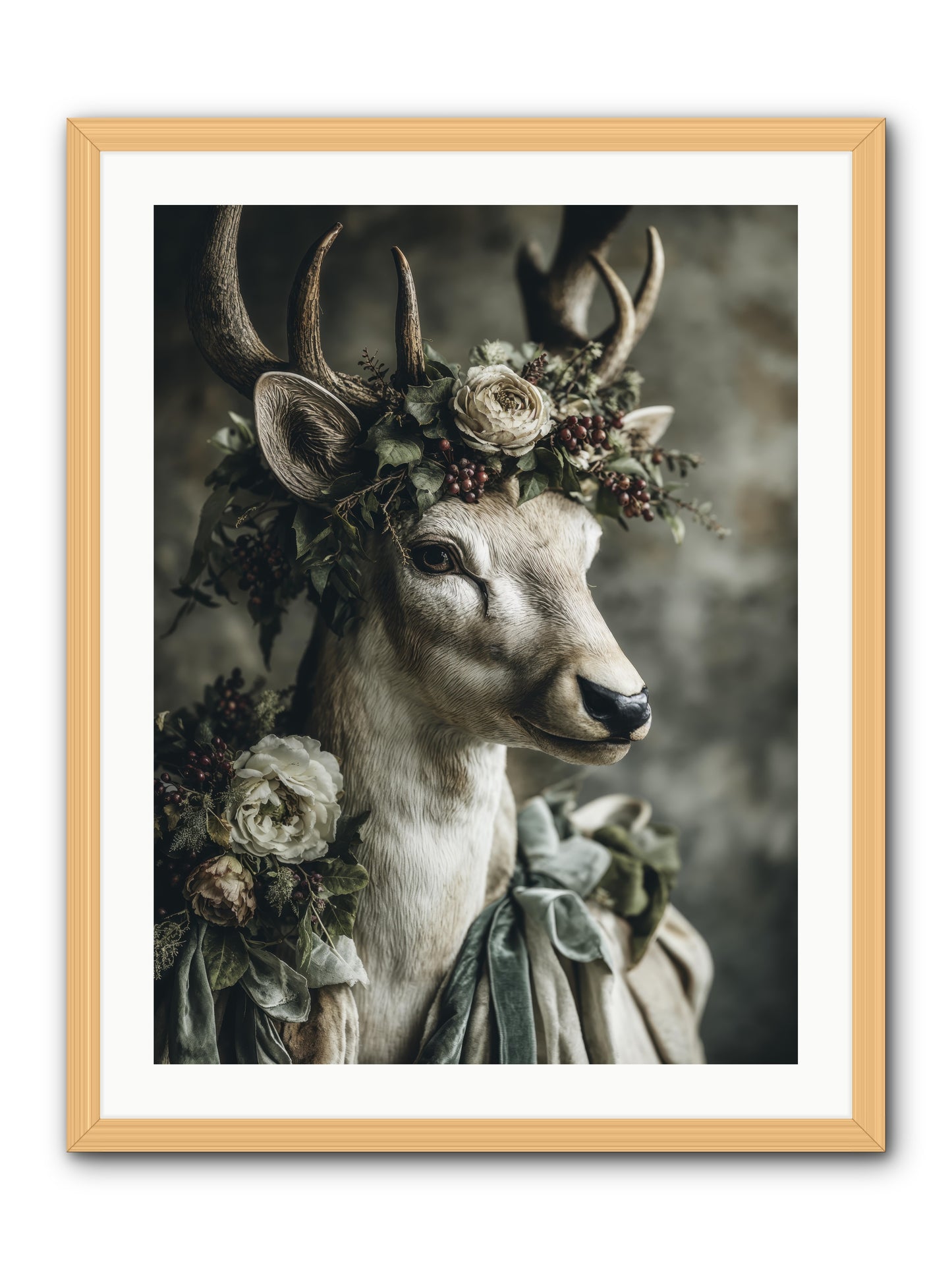 Field of gentle -- Framed Print - Natural 24x32