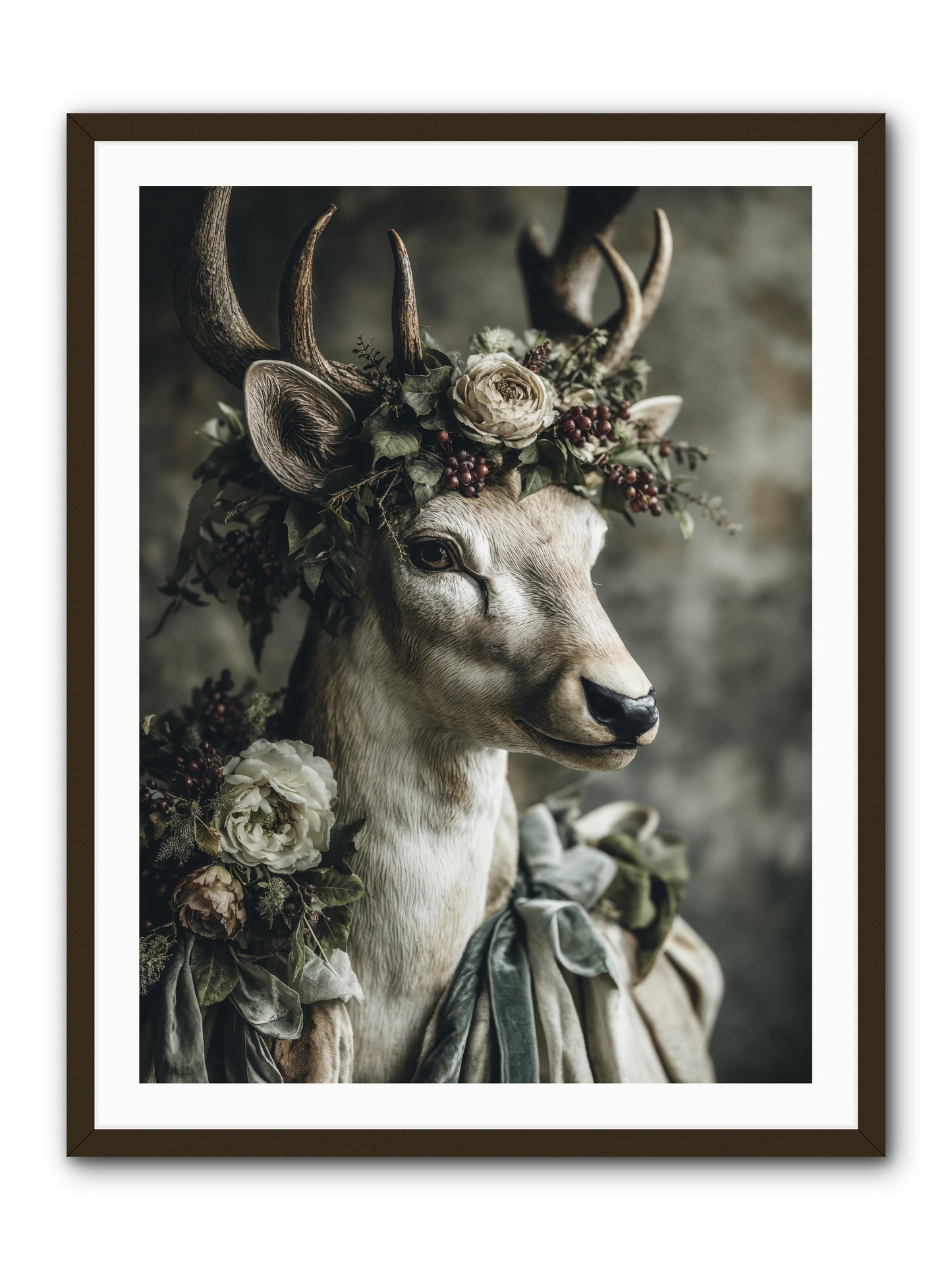 Field of gentle -- Framed Print - Black 30x40