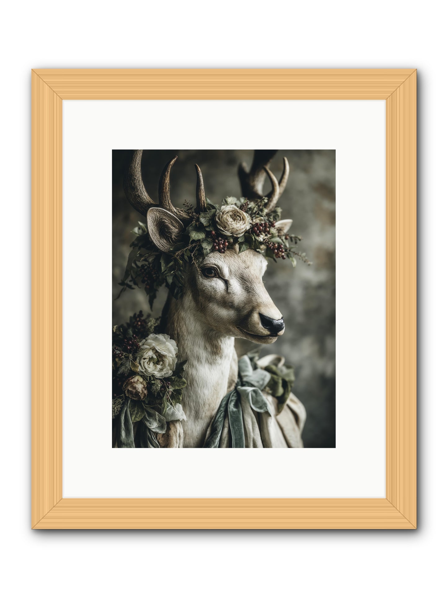 Field of gentle -- Framed Print - Natural 9x12