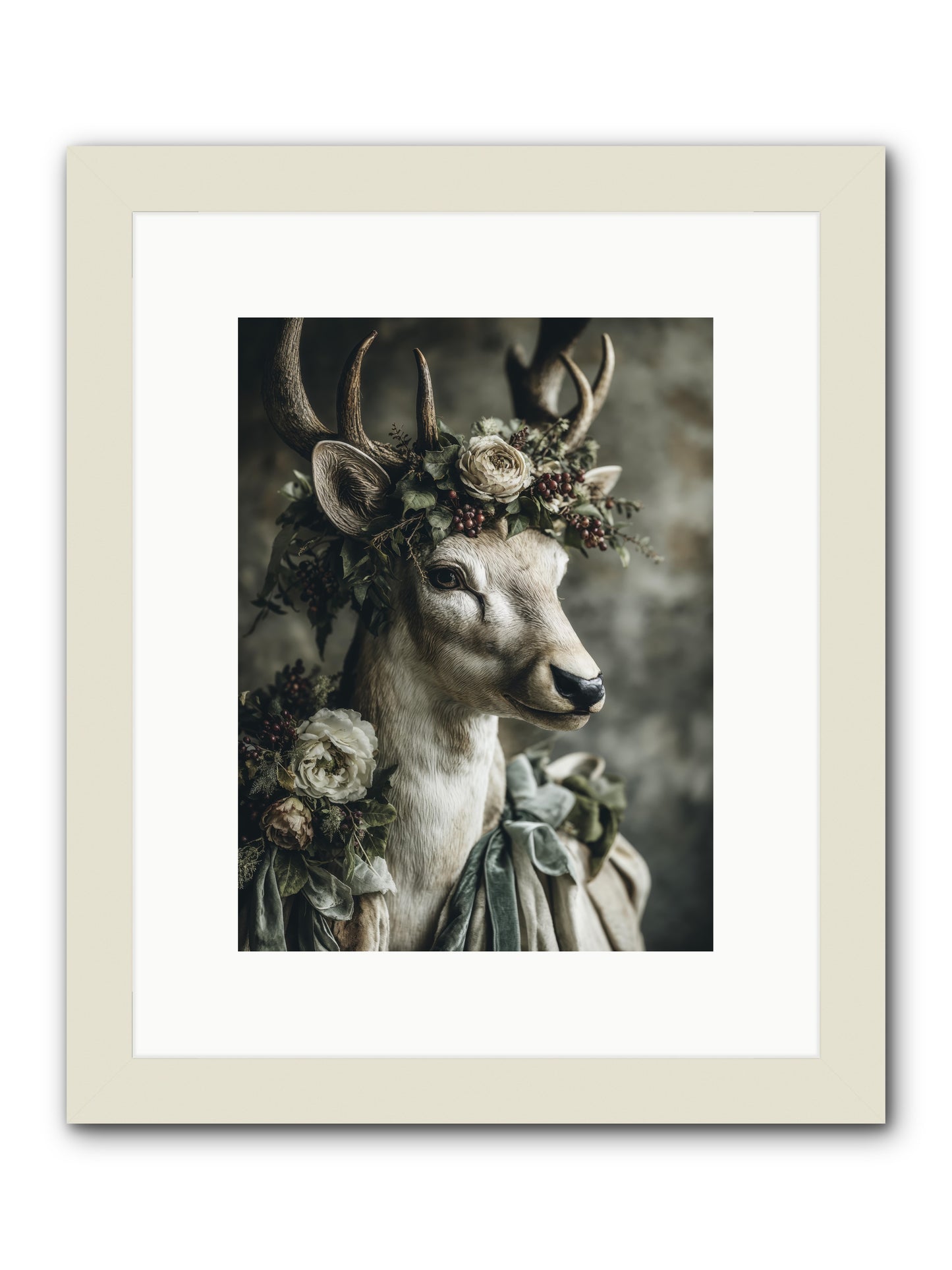Field of gentle -- Framed Print - White 9x12