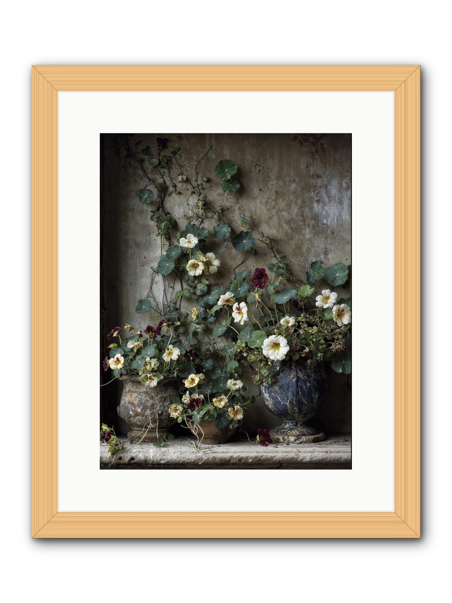 Field to heart -- Framed Print - Natural 12x16