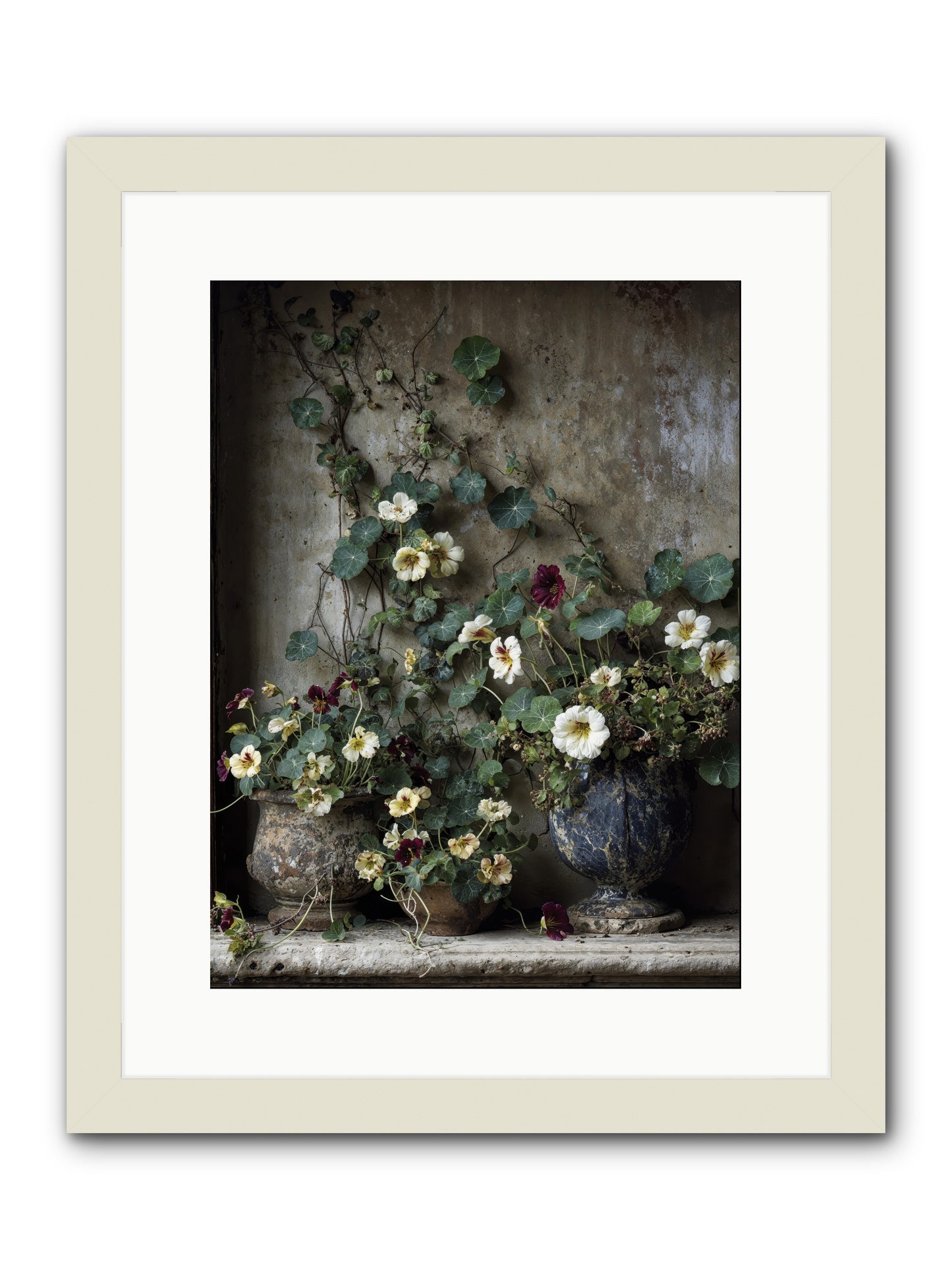 Field to heart -- Framed Print - White 12x16