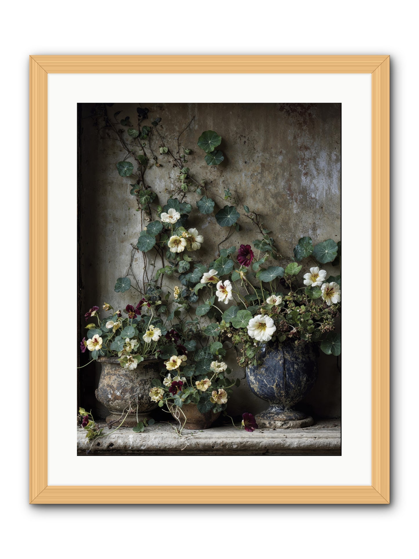 Field to heart -- Framed Print - Natural 18x24