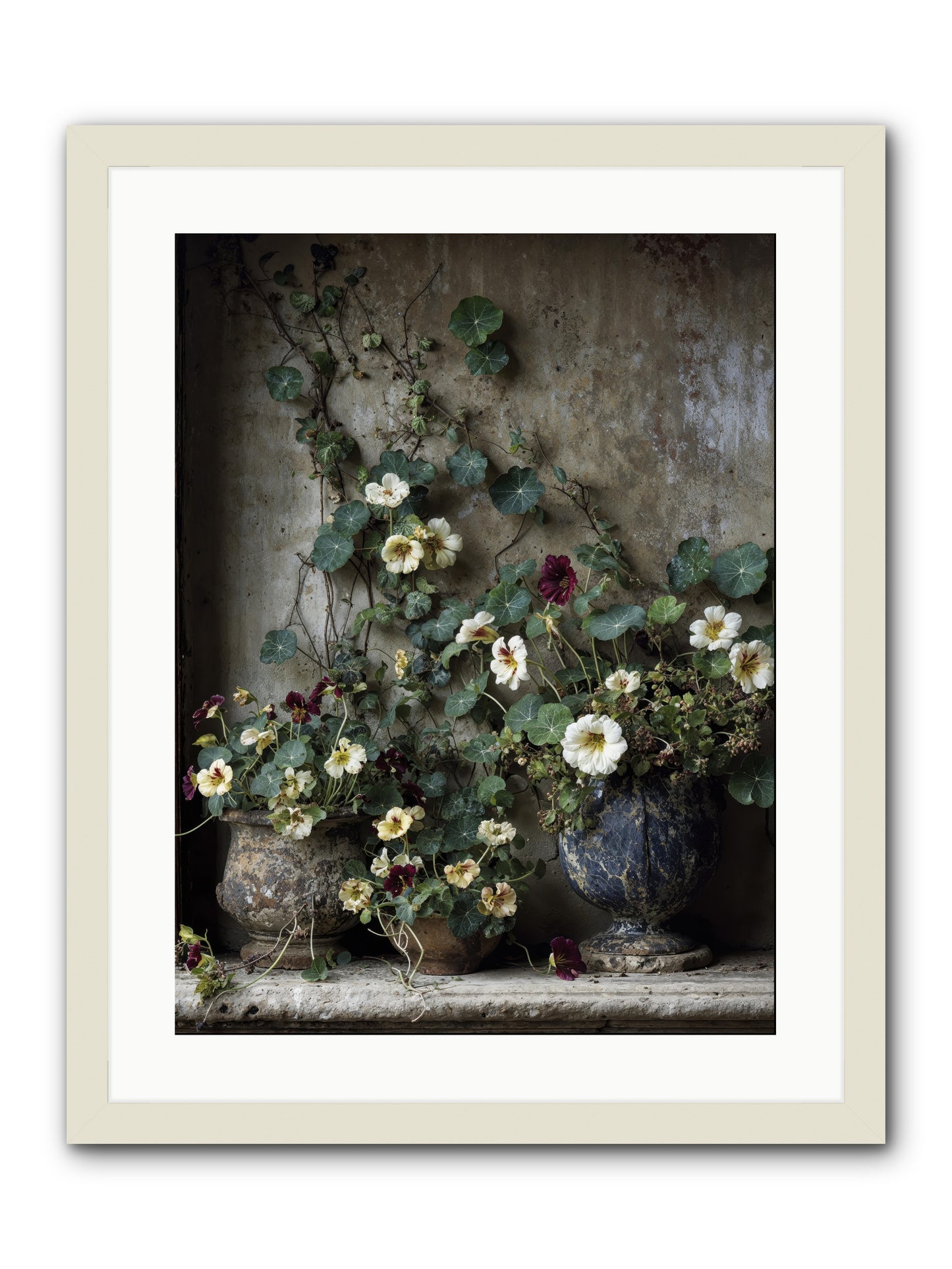 Field to heart -- Framed Print - White 18x24