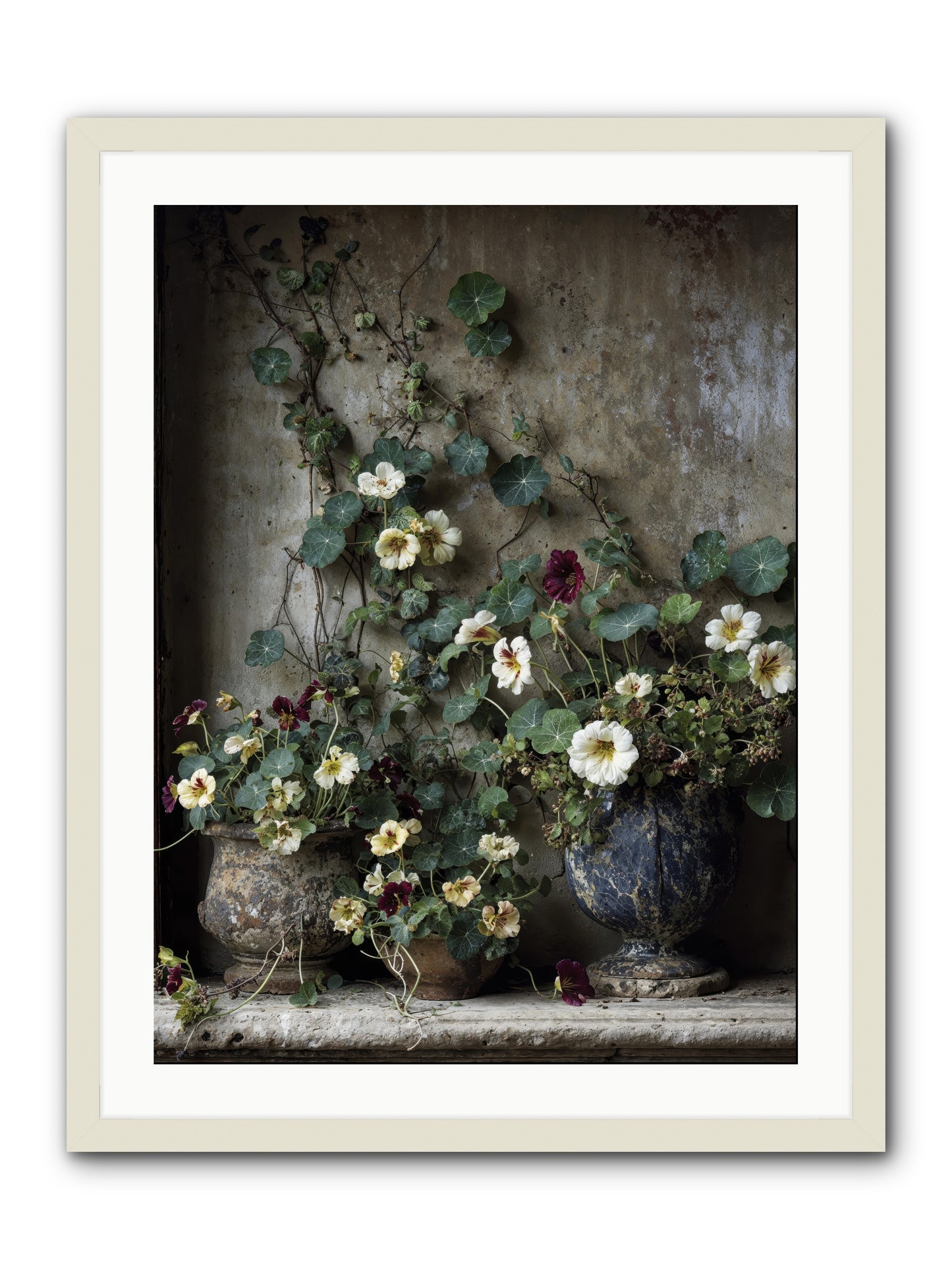 Field to heart -- Framed Print - White 24x32