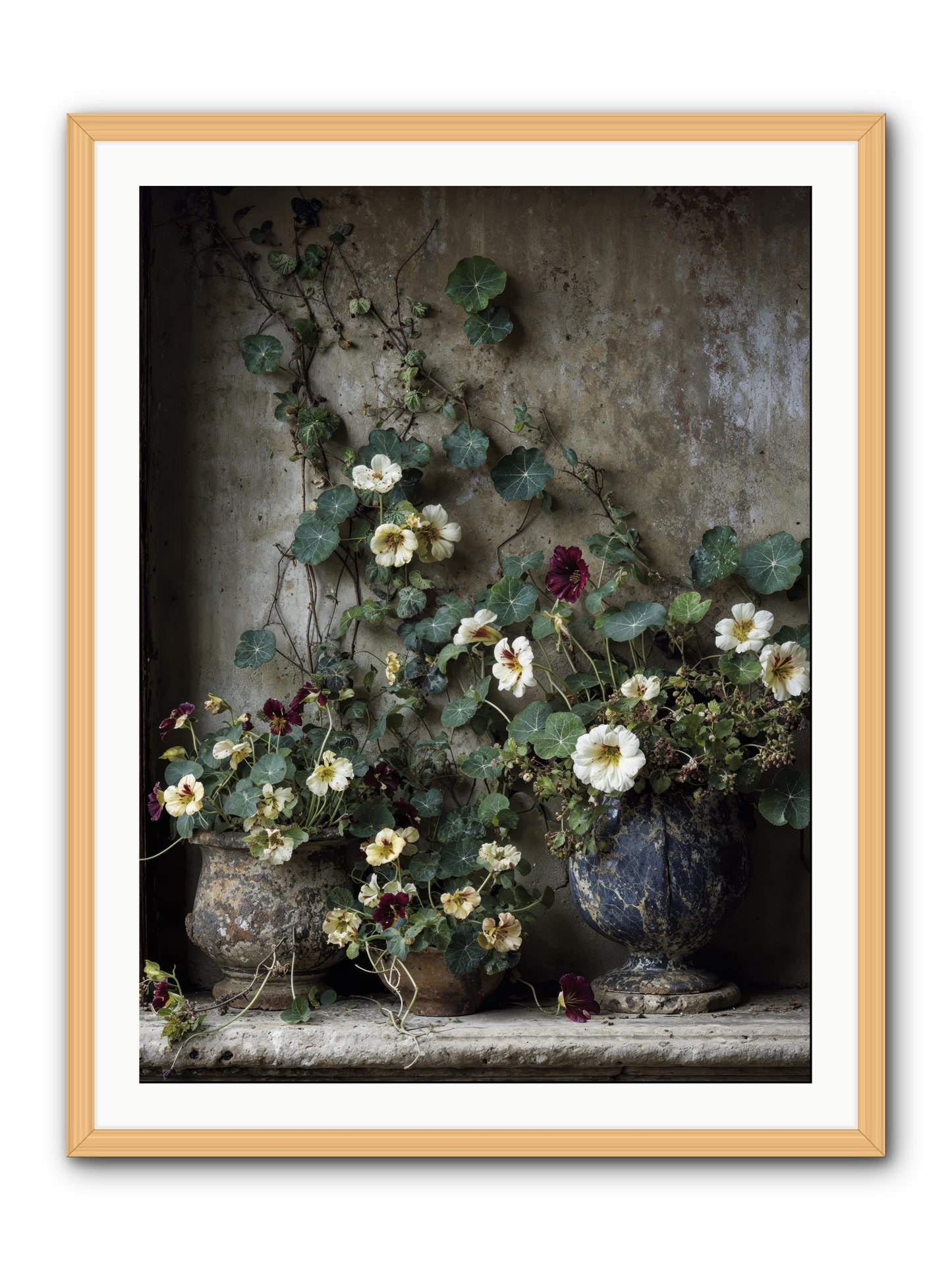 Field to heart -- Framed Print - Natural 30x40