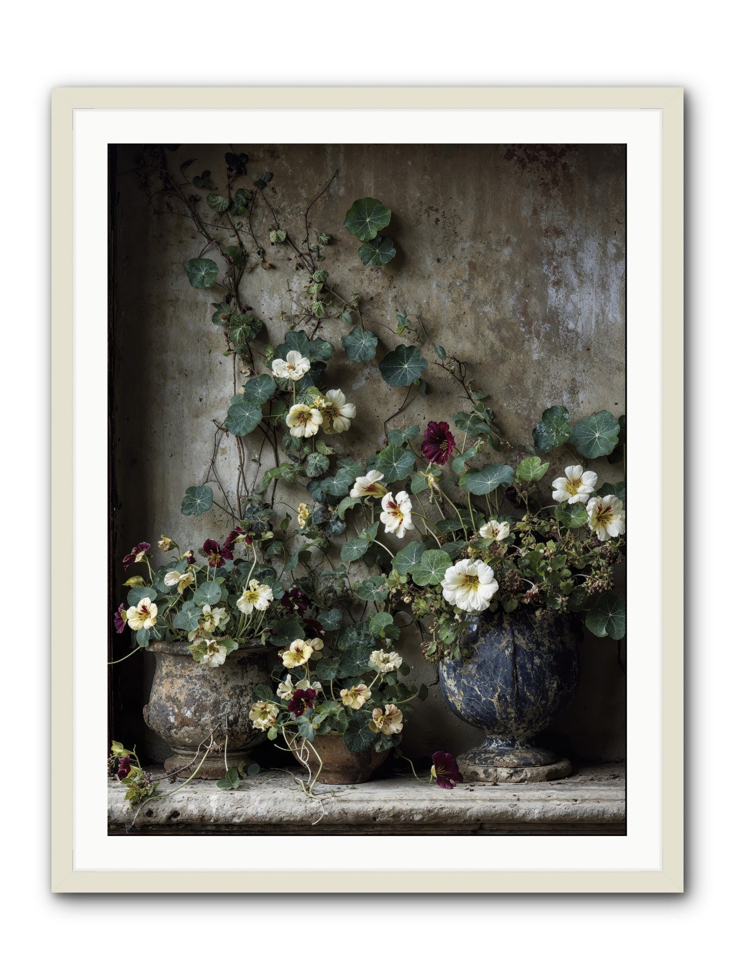 Field to heart -- Framed Print - White 30x40