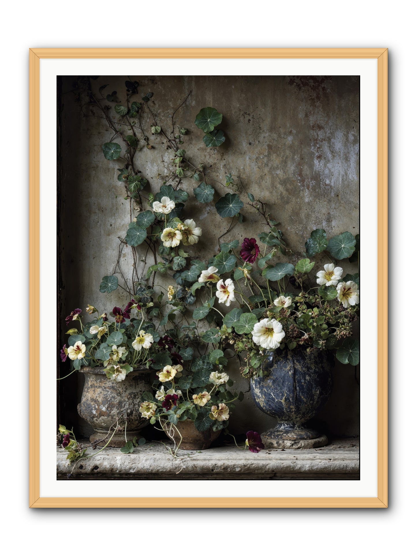 Field to heart -- Framed Print - Natural 36x48