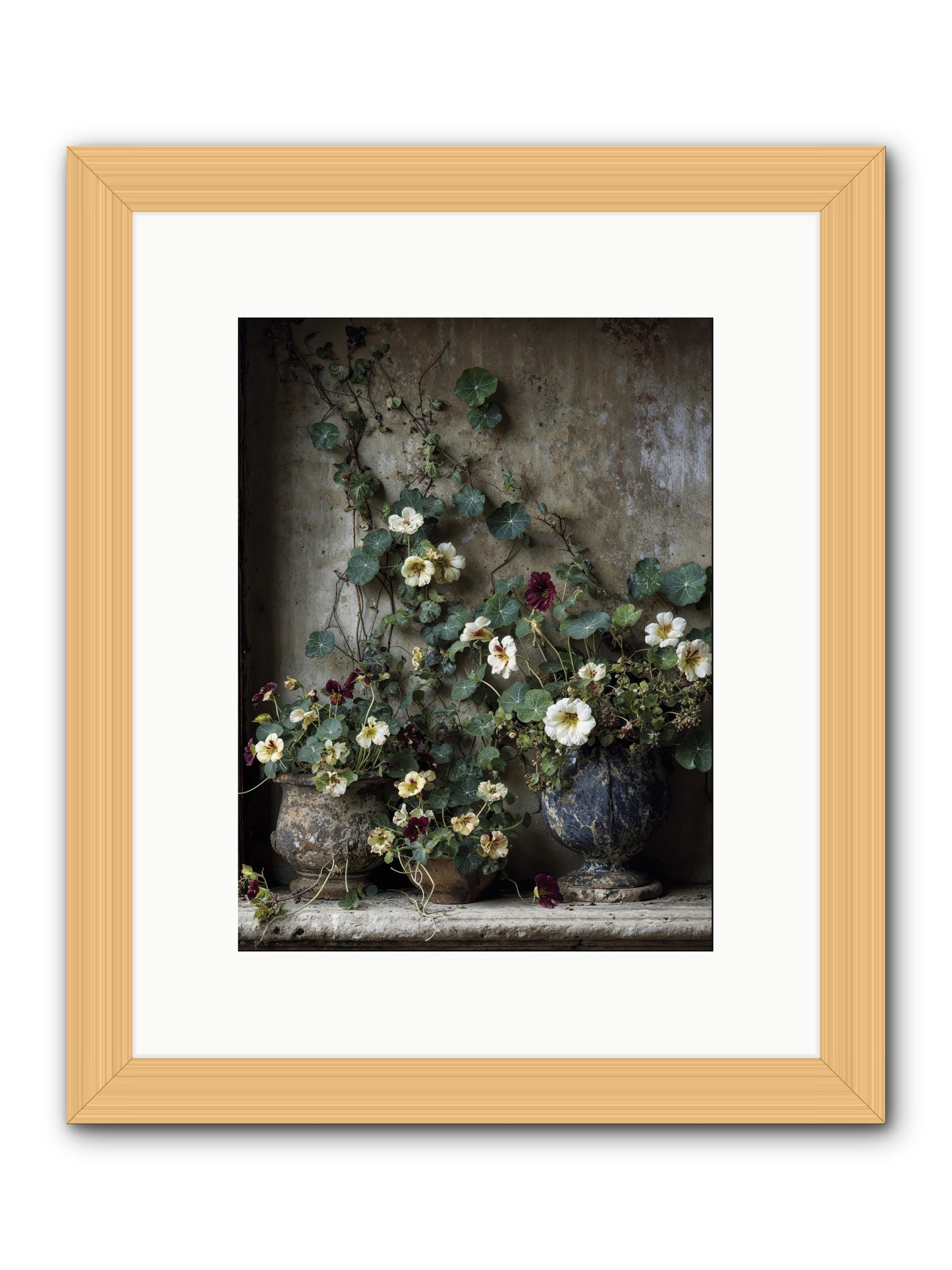 Field to heart -- Framed Print - Natural 9x12