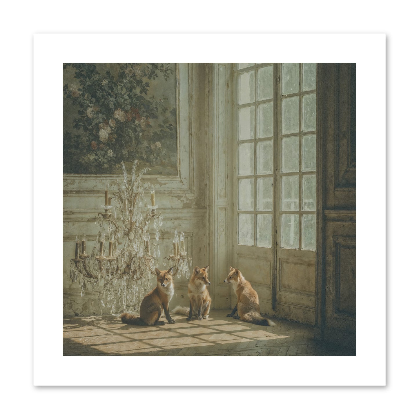 Fieldhouse Morning -- Loose Canvas Print 10x10