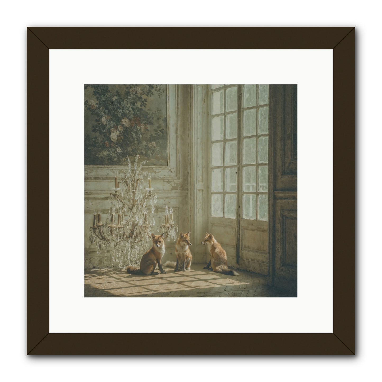 Fieldhouse Morning -- Framed Print - Black 12x12