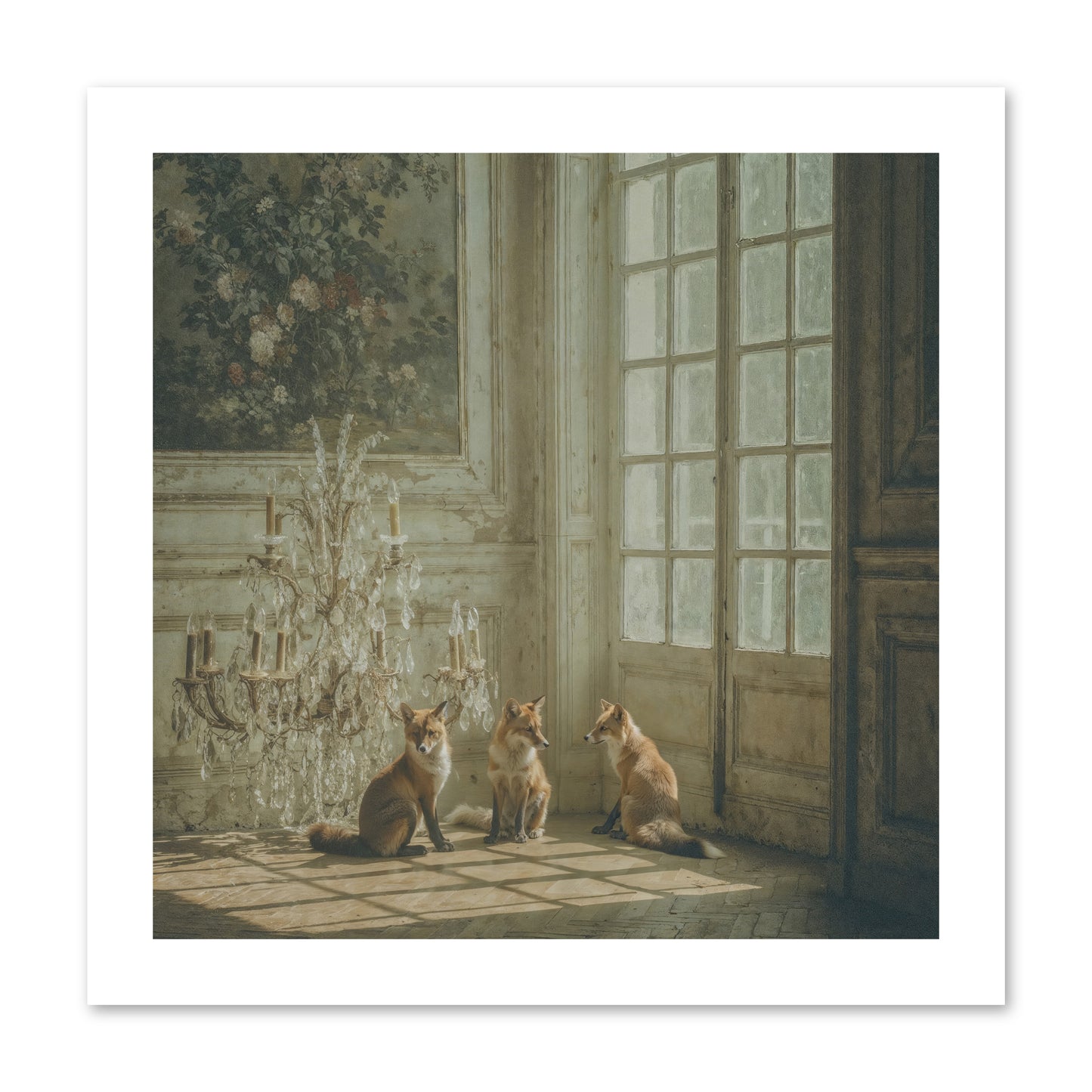 Fieldhouse Morning -- Loose Canvas Print 12x12