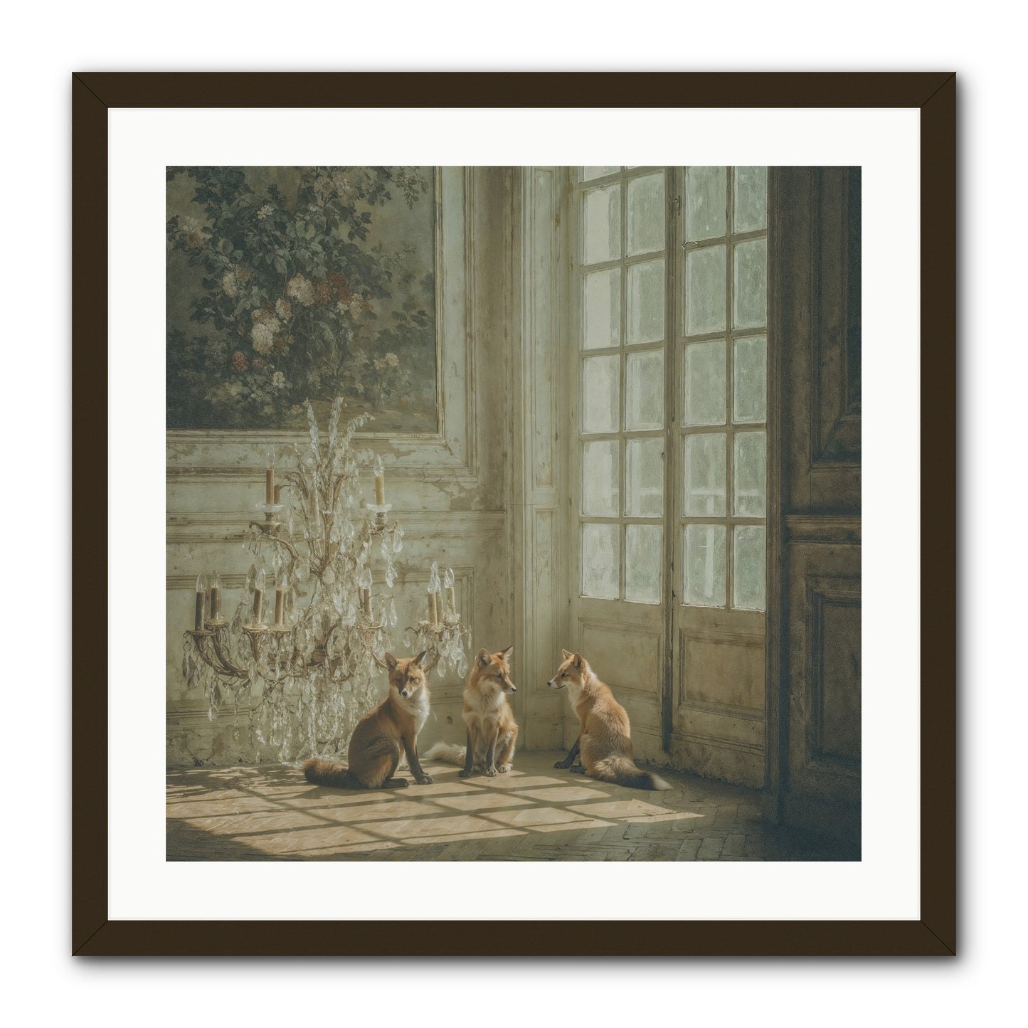 Fieldhouse Morning -- Framed Print - Black 24x24