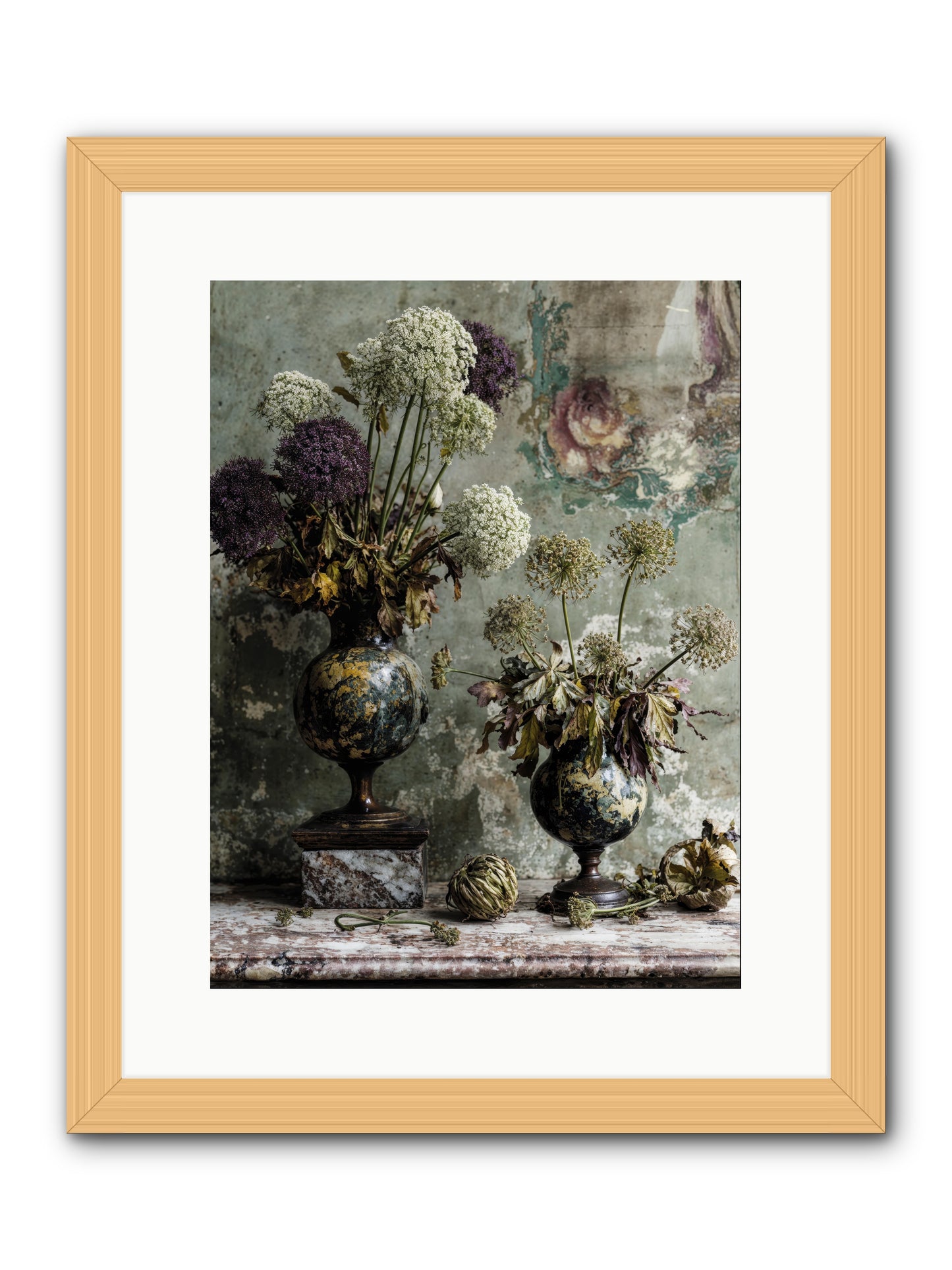 Fieldpicked -- Framed Print - Natural 12x16
