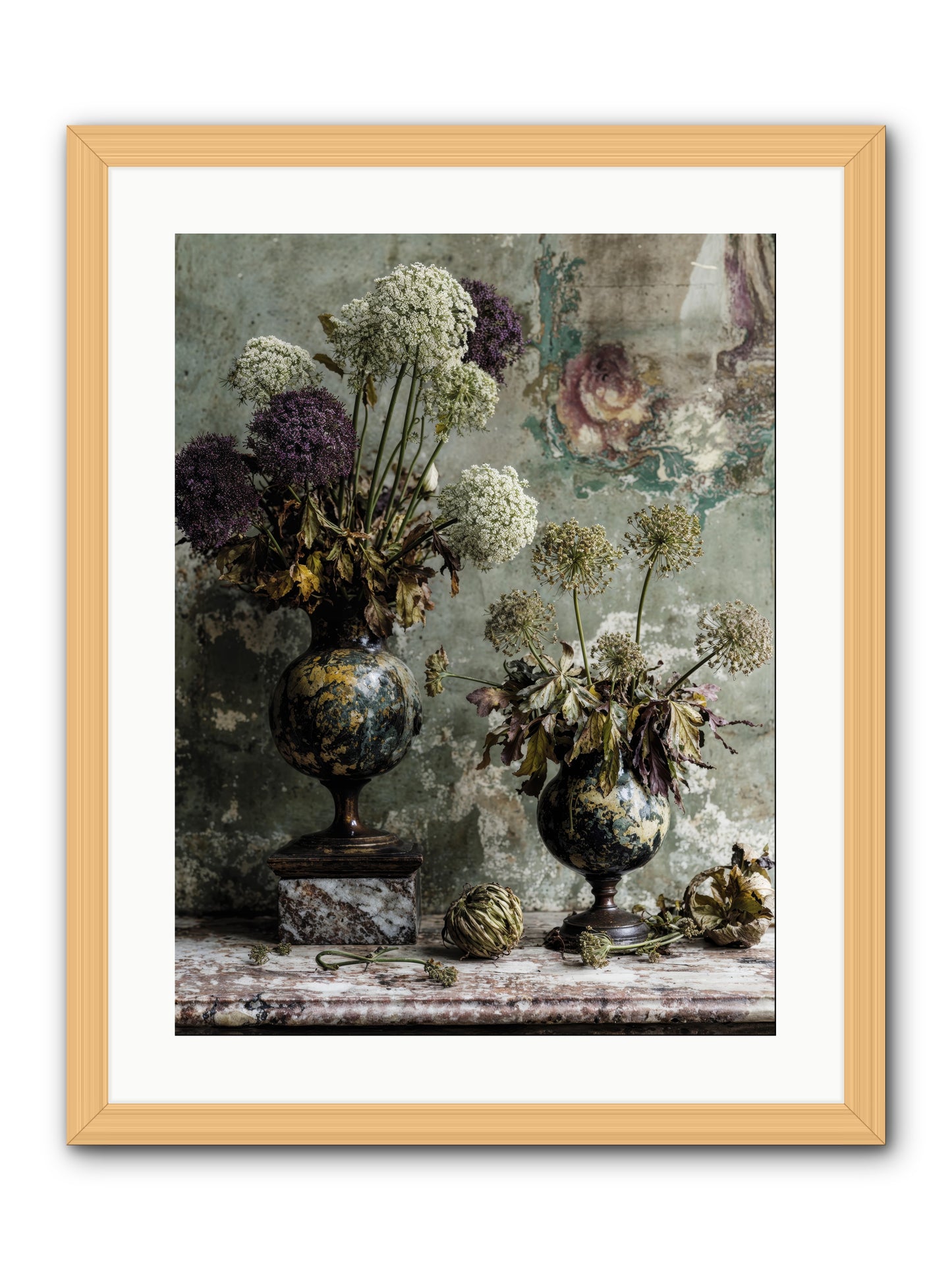 Fieldpicked -- Framed Print - Natural 18x24