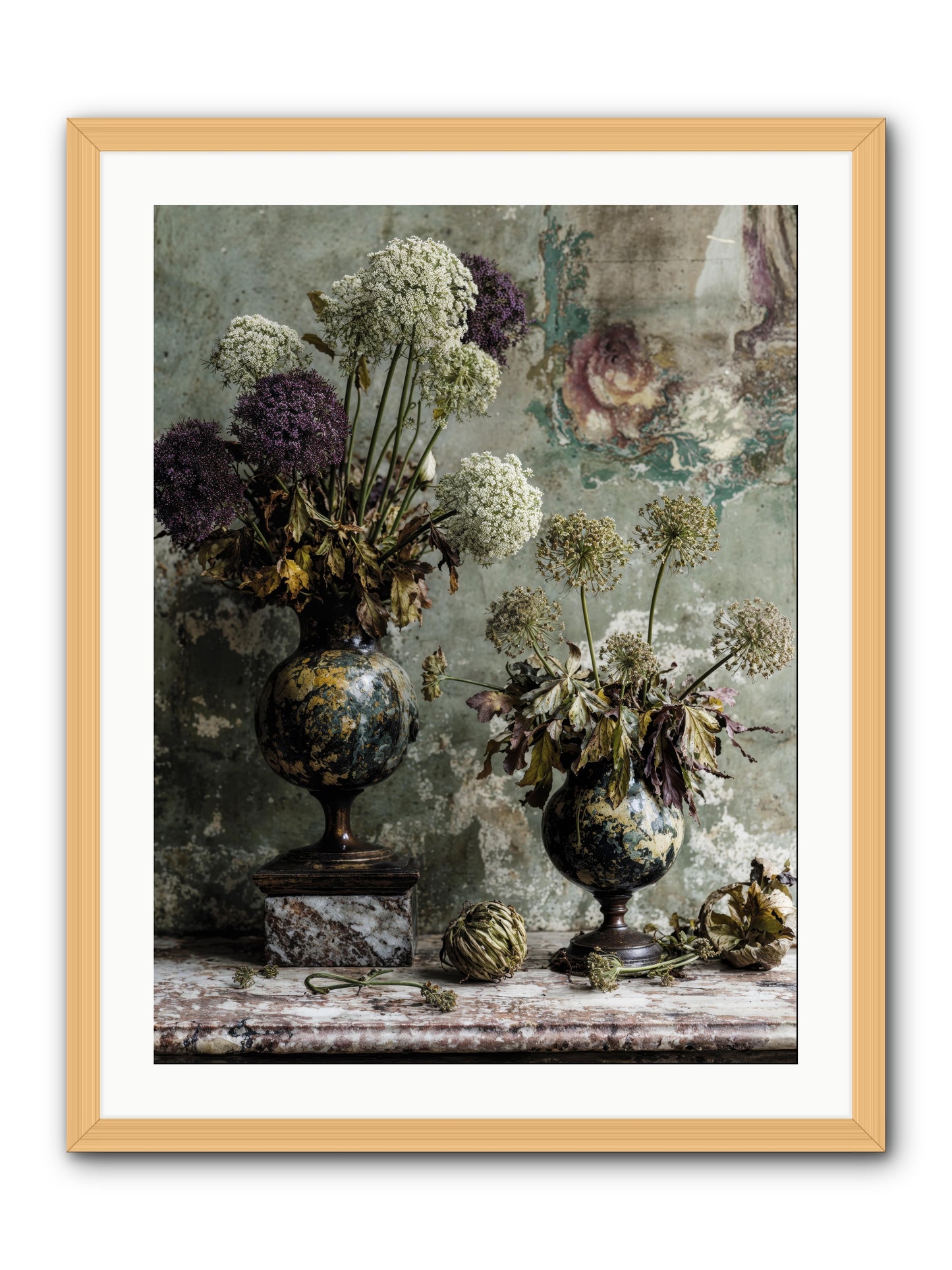 Fieldpicked -- Framed Print - Natural 24x32
