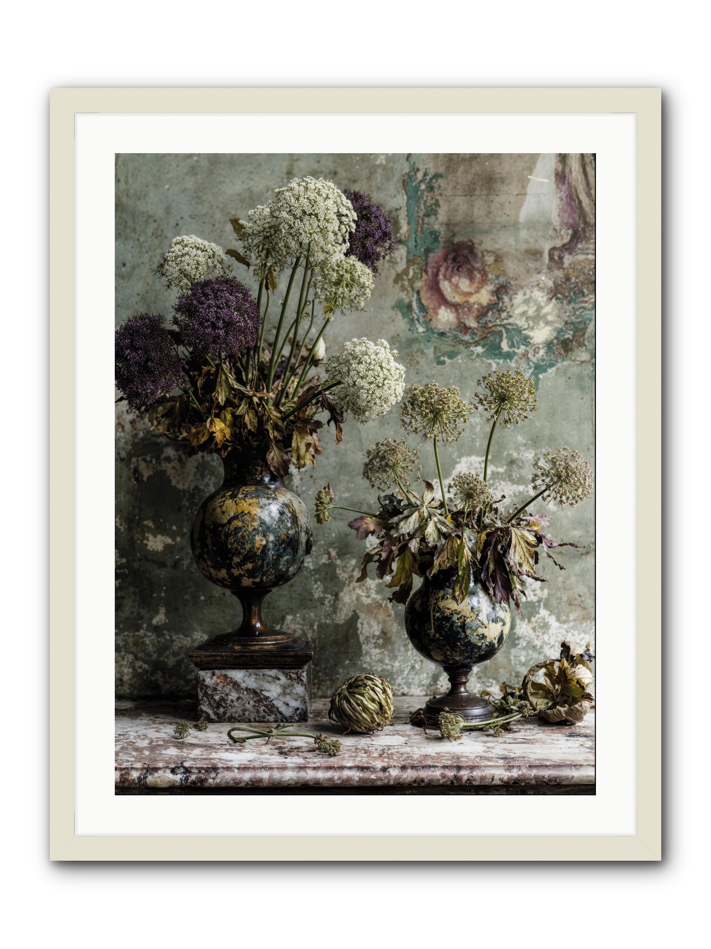 Fieldpicked -- Framed Print - White 24x32