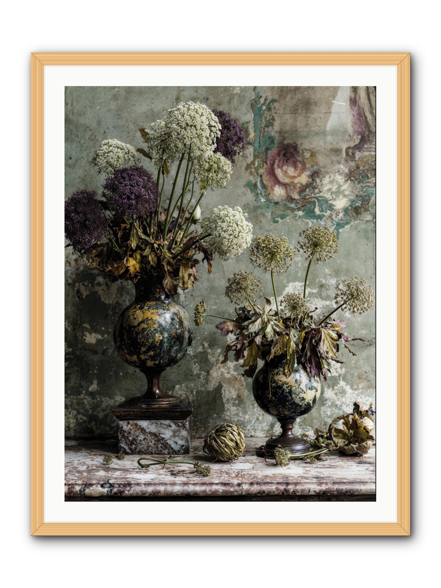 Fieldpicked -- Framed Print - Natural 30x40