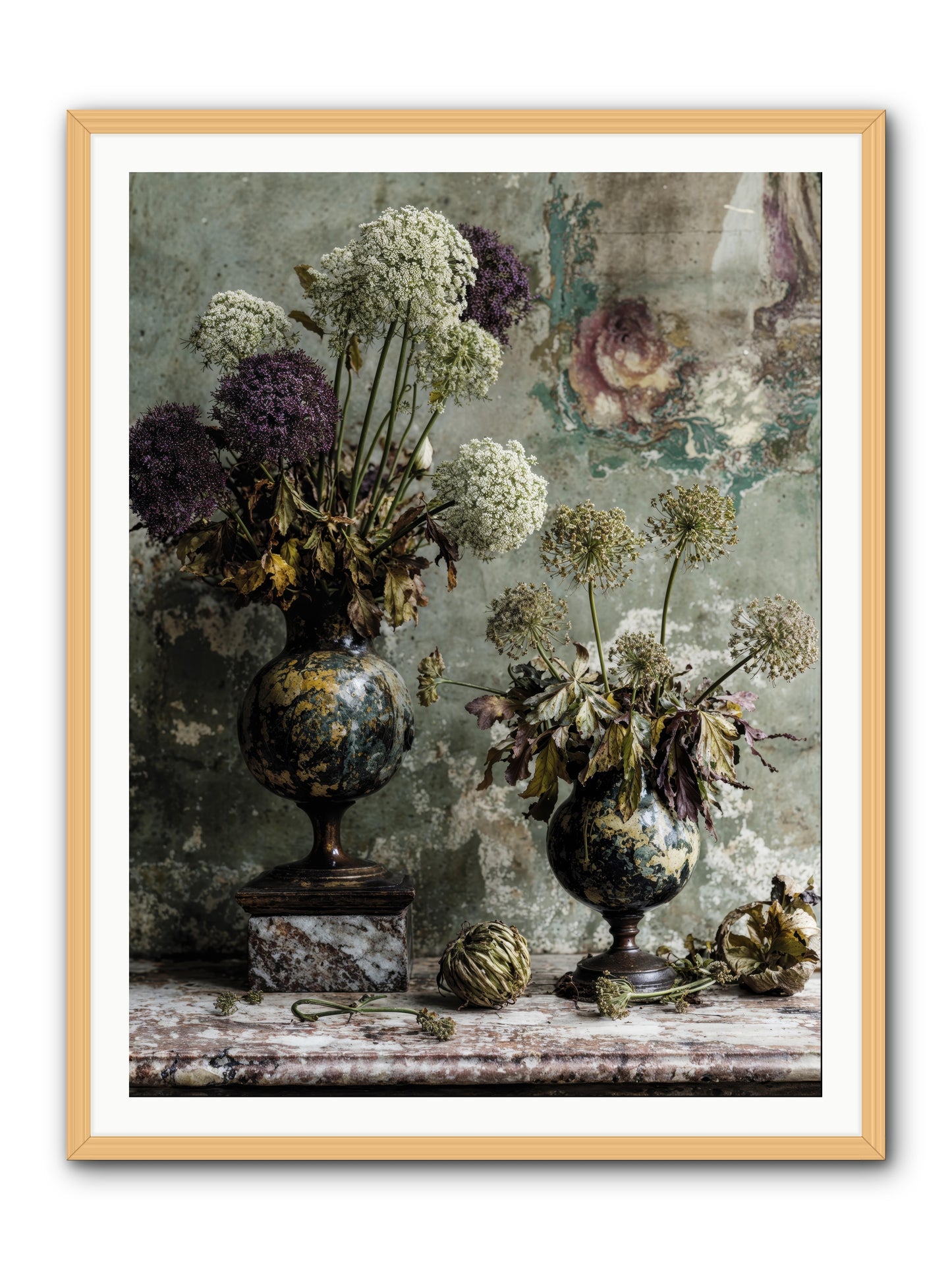 Fieldpicked -- Framed Print - Natural 36x48
