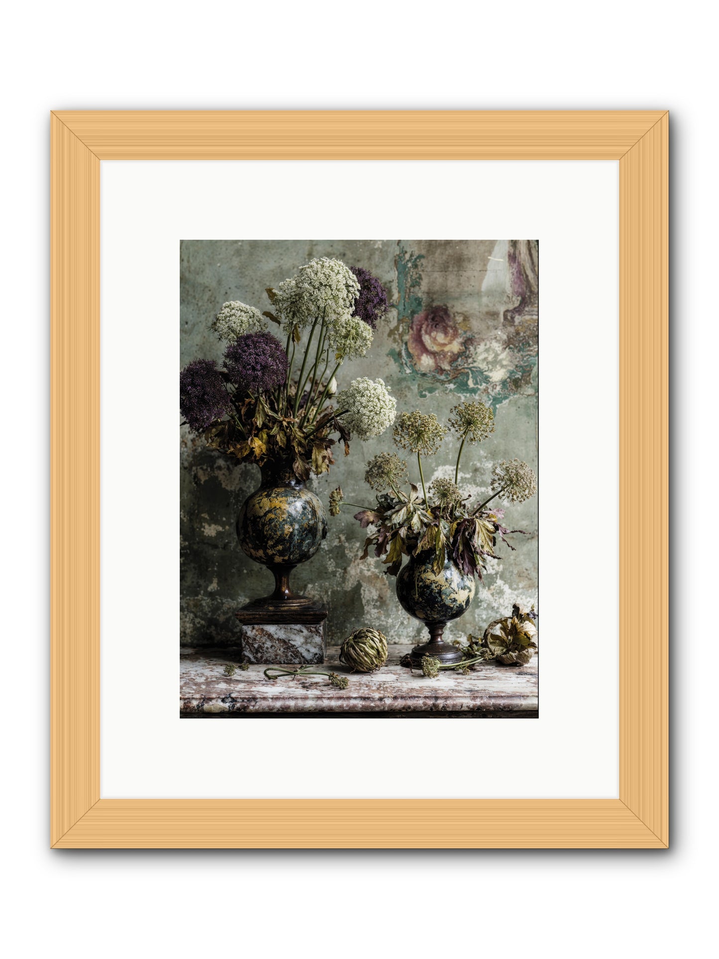 Fieldpicked -- Framed Print - Natural 9x12