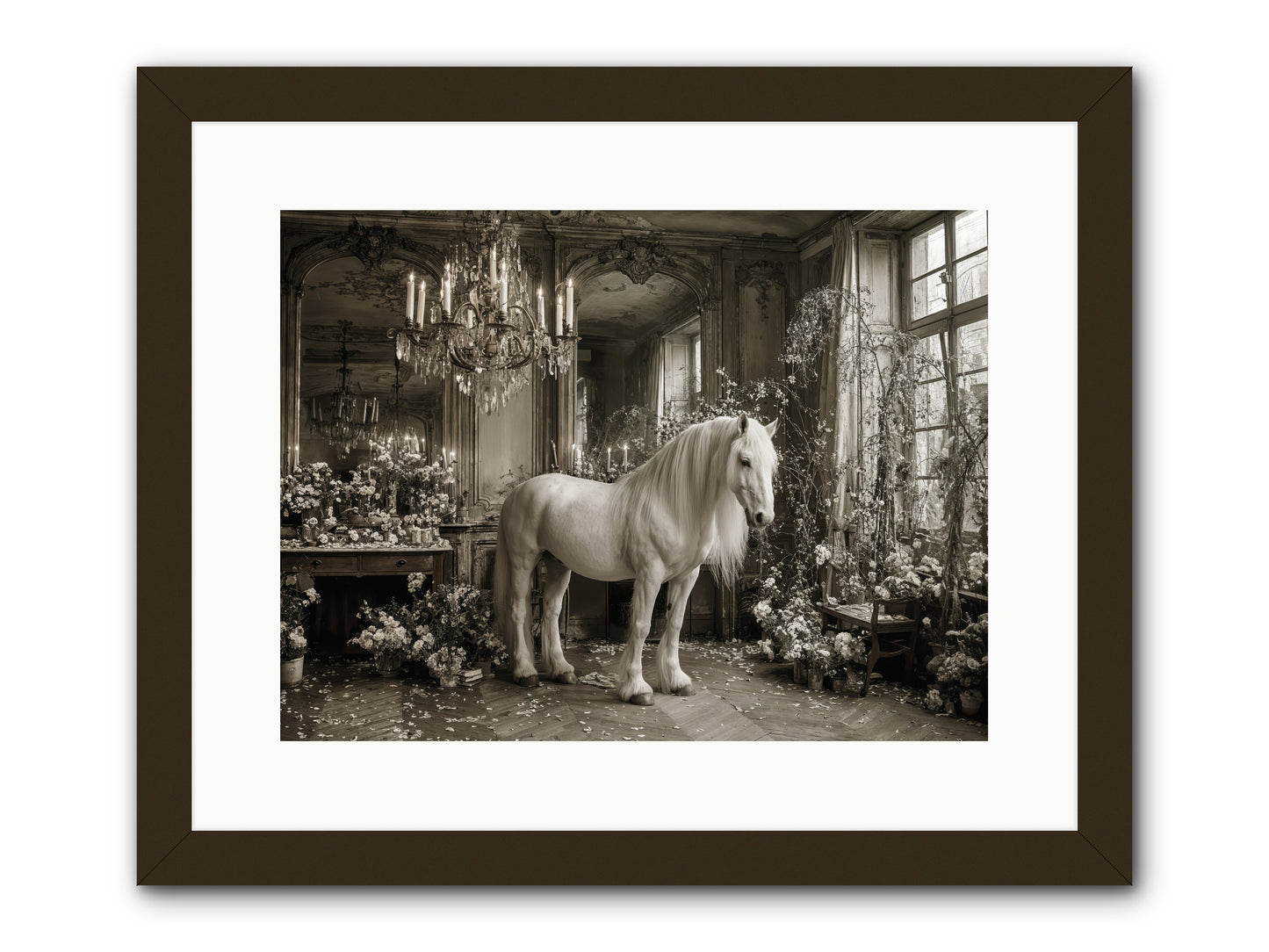 Fieldstone Parlor -- Framed Print - Black 16x12