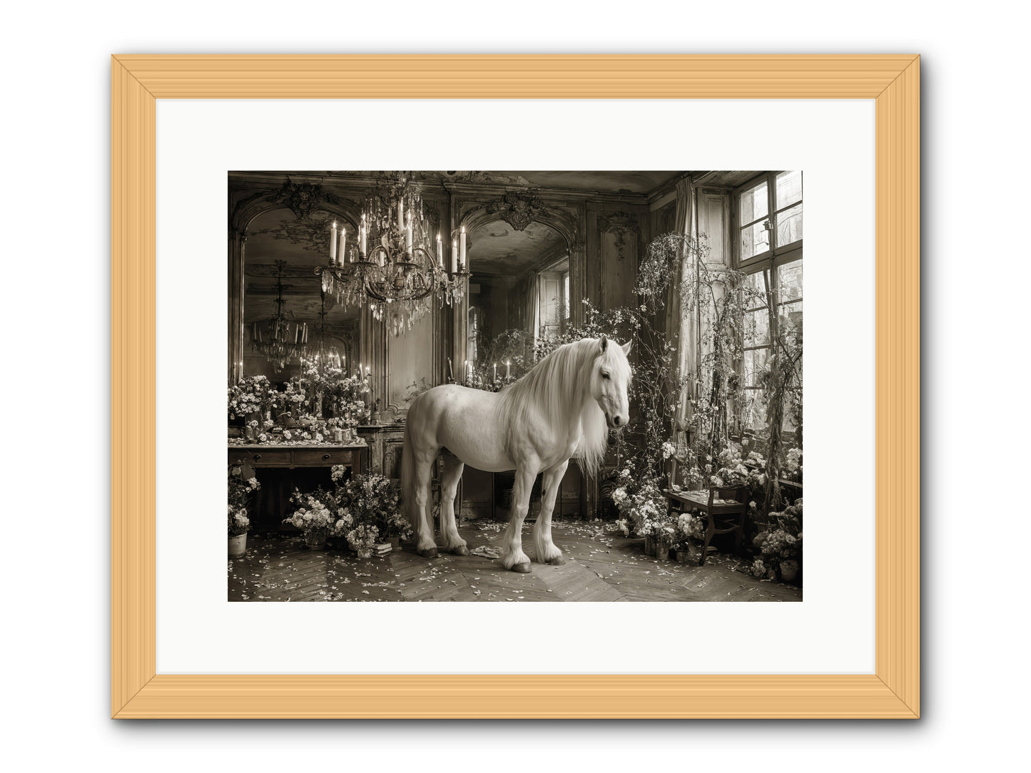 Fieldstone Parlor -- Framed Print - Natural 16x12
