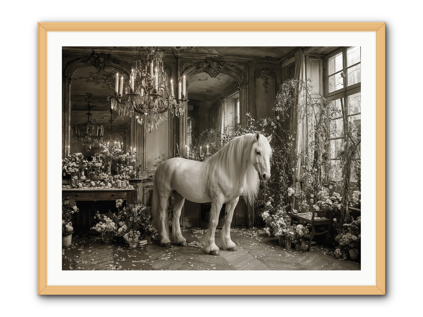 Fieldstone Parlor -- Framed Print - Natural 40x30