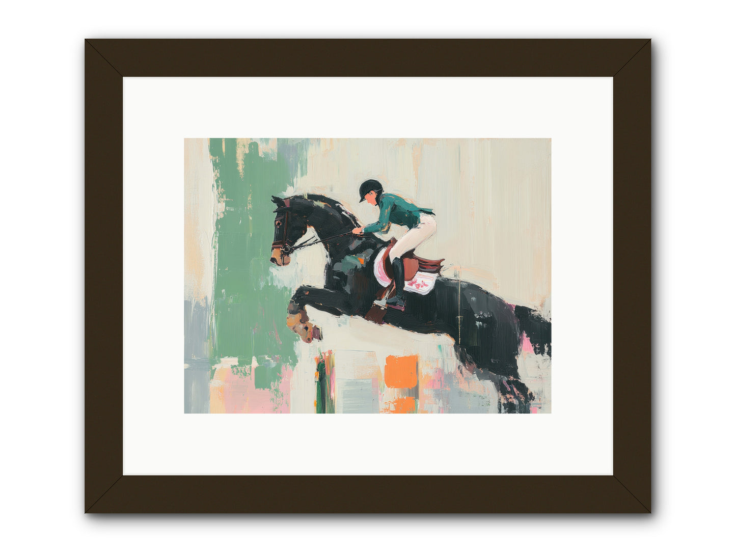 Fierce Triumph -- Framed Print - Black 12x9