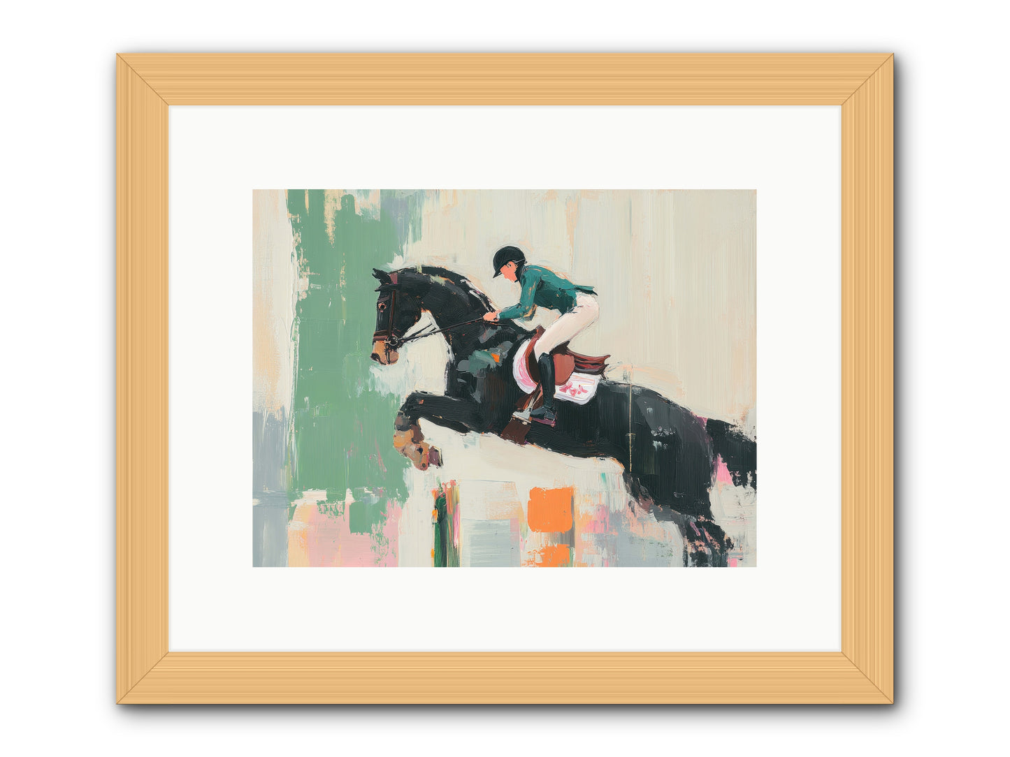 Fierce Triumph -- Framed Print - Natural 12x9