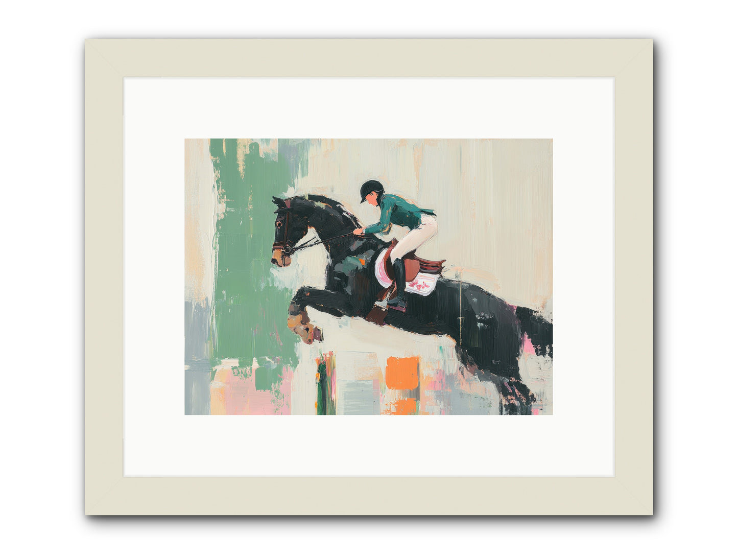 Fierce Triumph -- Framed Print - White 12x9