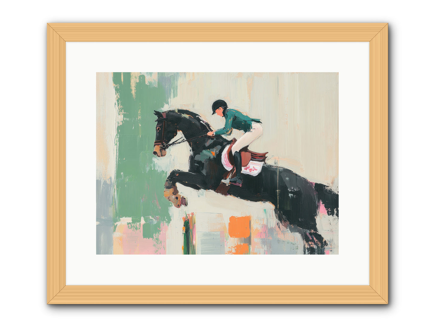 Fierce Triumph -- Framed Print - Natural 16x12