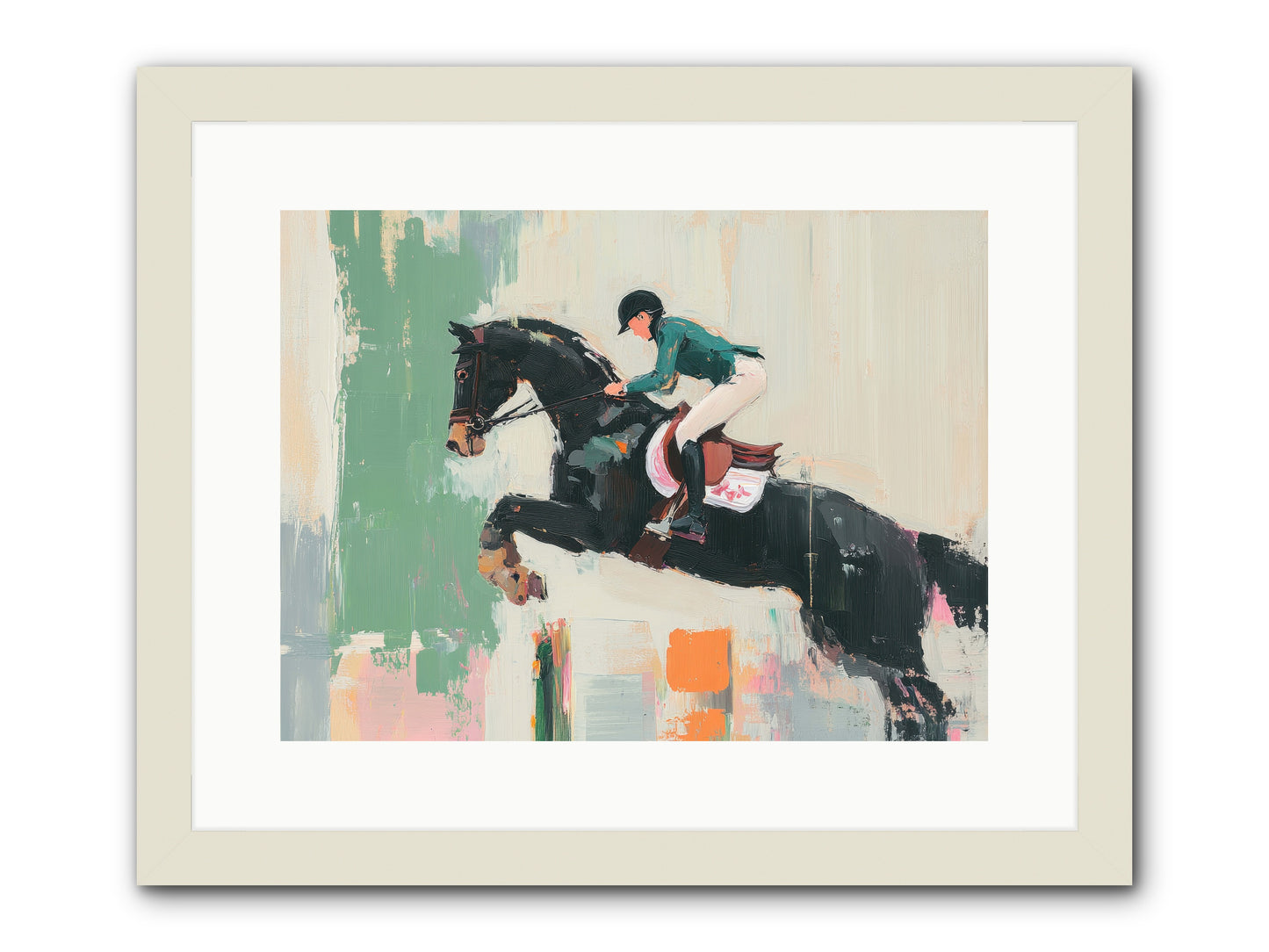 Fierce Triumph -- Framed Print - White 16x12
