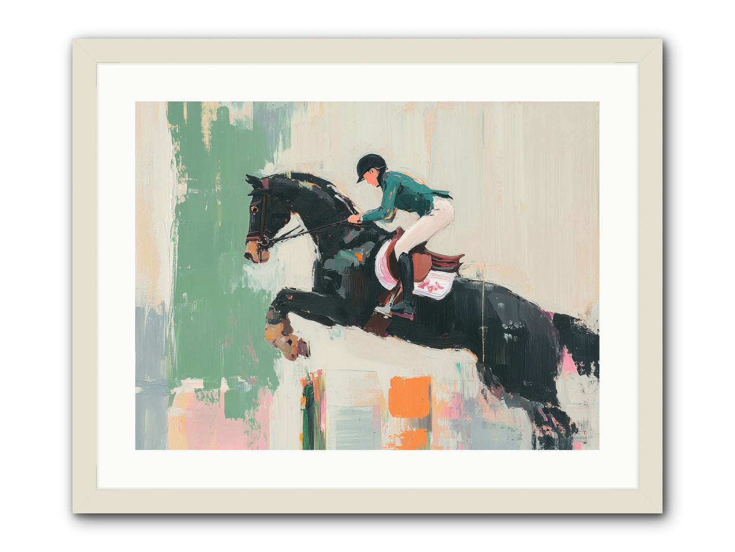 Fierce Triumph -- Framed Print - White 24x18
