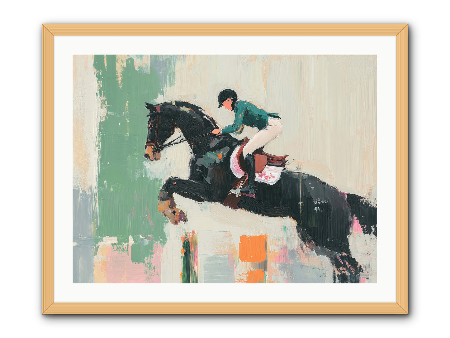 Fierce Triumph -- Framed Print - Natural 32x24