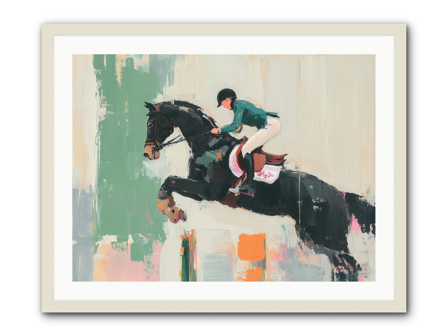 Fierce Triumph -- Framed Print - White 32x24
