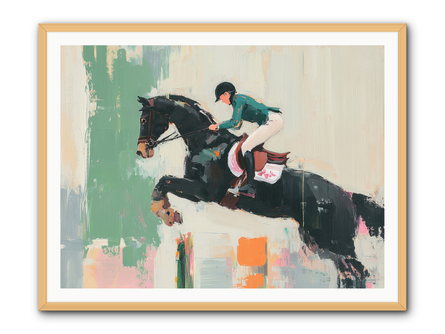 Fierce Triumph -- Framed Print - Natural 48x36