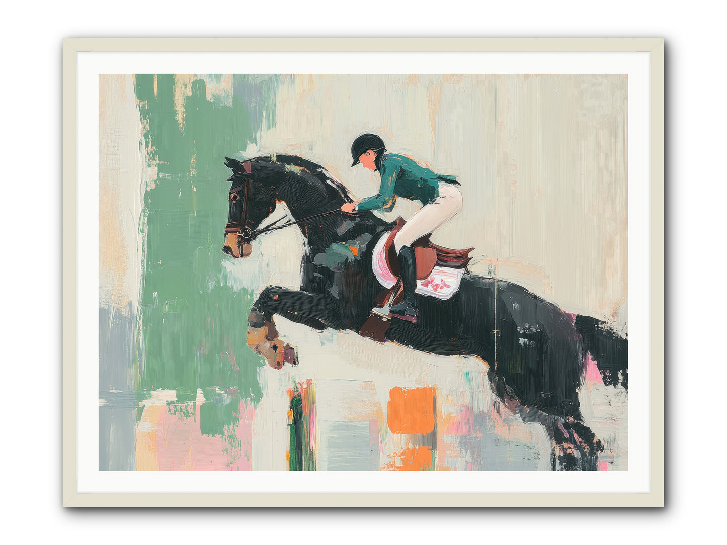 Fierce Triumph -- Framed Print - White 48x36