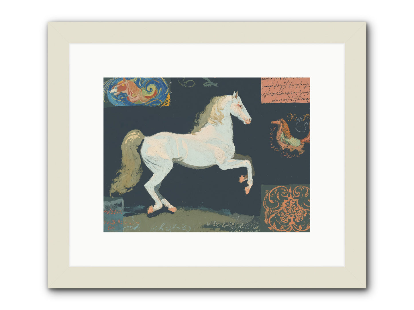 Finding Fortitude -- Framed Print - White 12x9