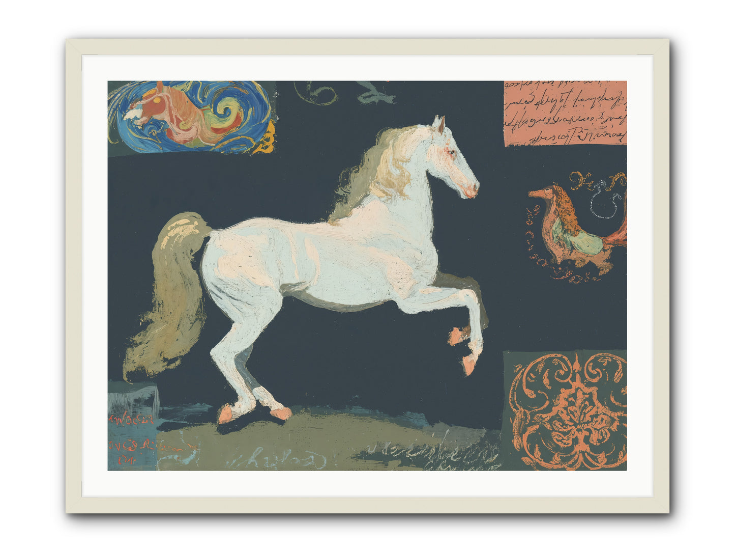 Finding Fortitude -- Framed Print - White 40x30