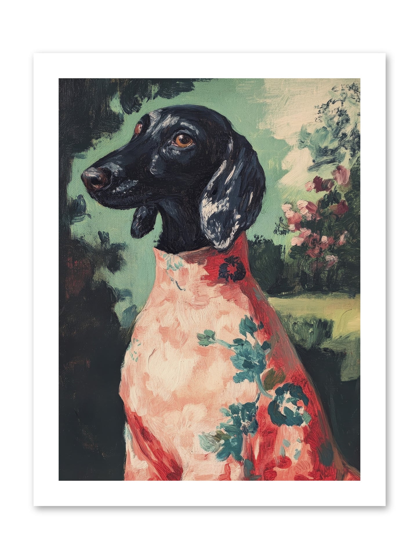 Finery and Flowers -- Loose Canvas Print 12x16