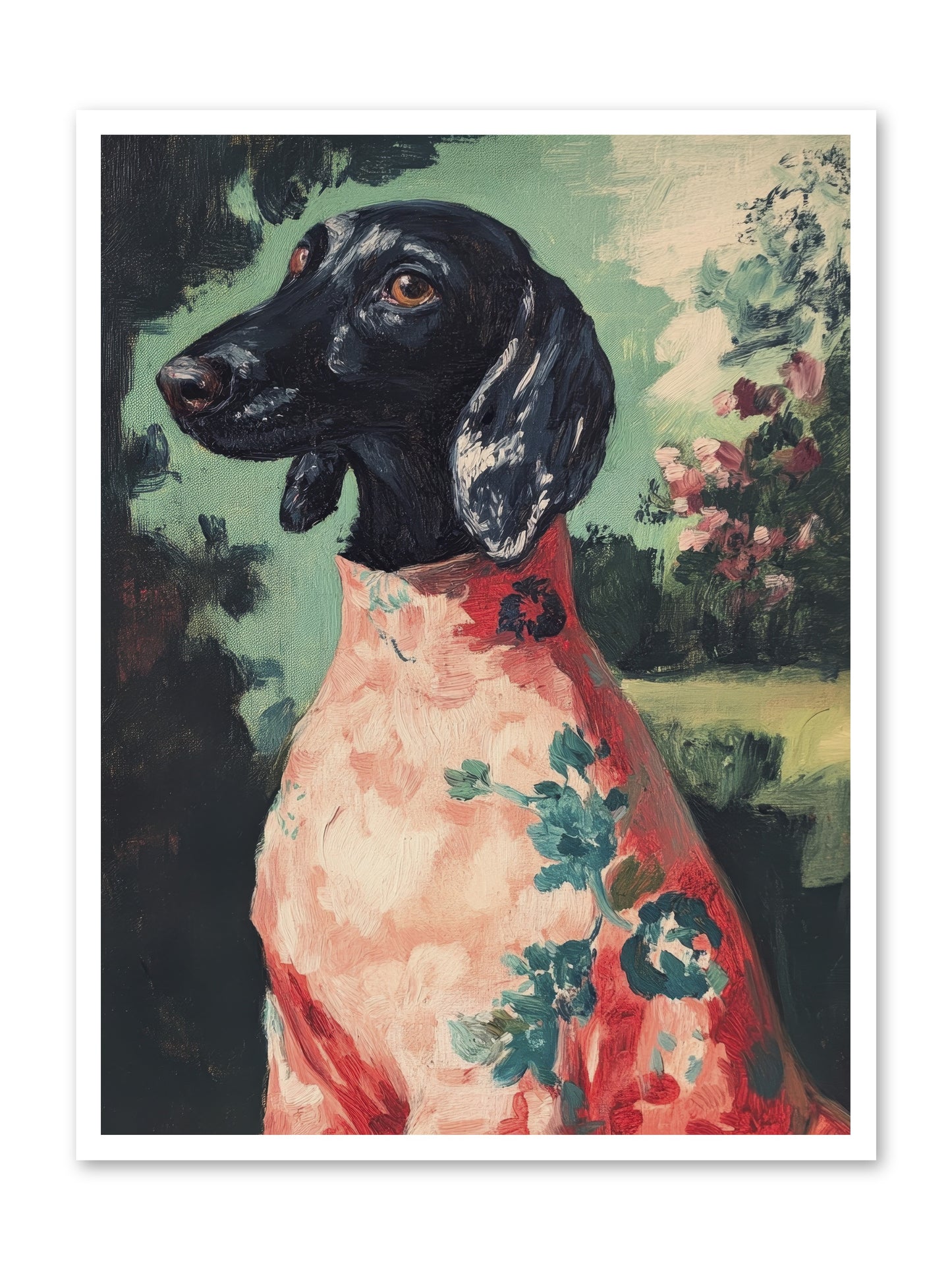 Finery and Flowers -- Loose Canvas Print 30x40