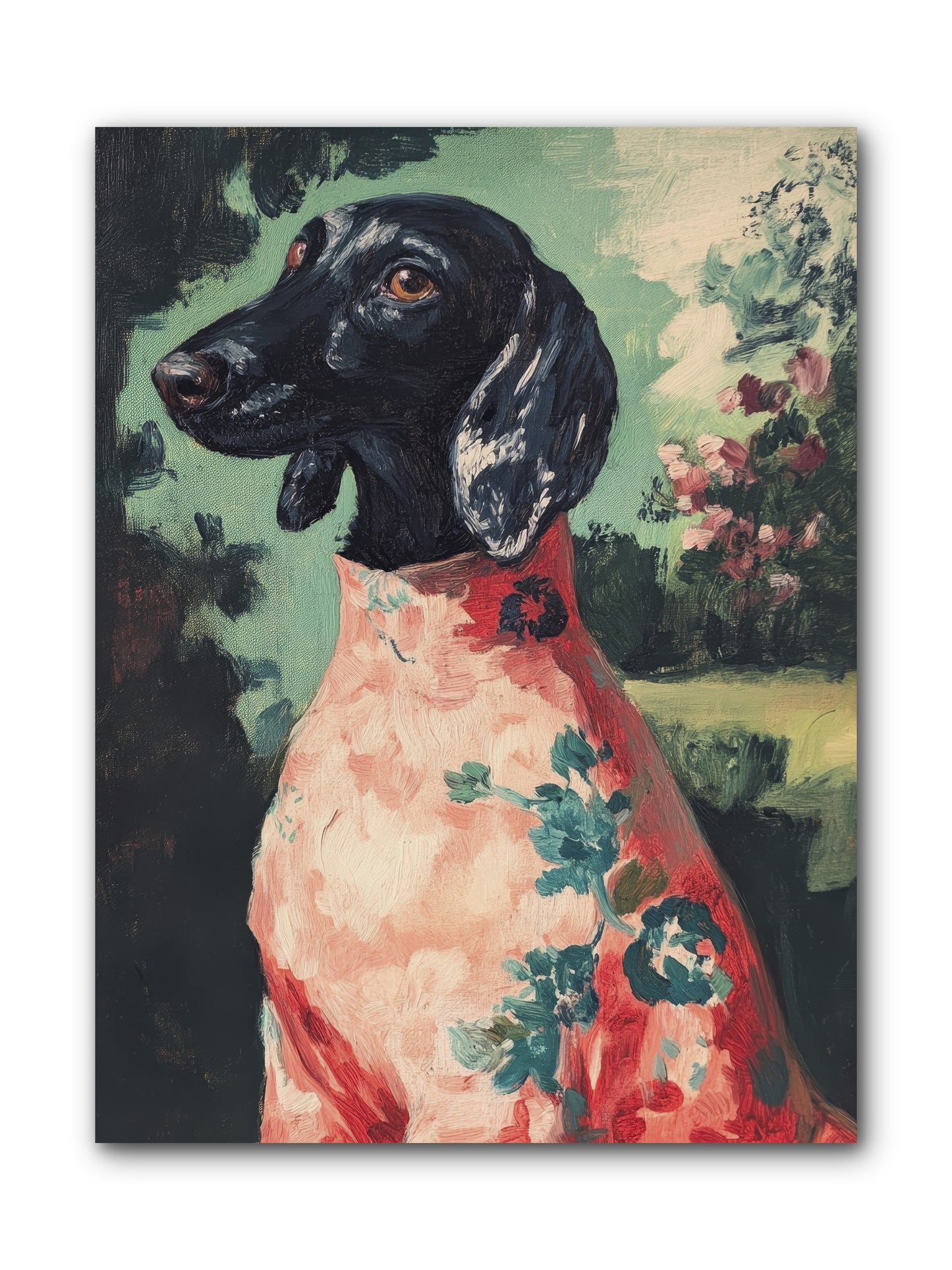 Finery and Flowers -- Wrapped Canvas 9x12