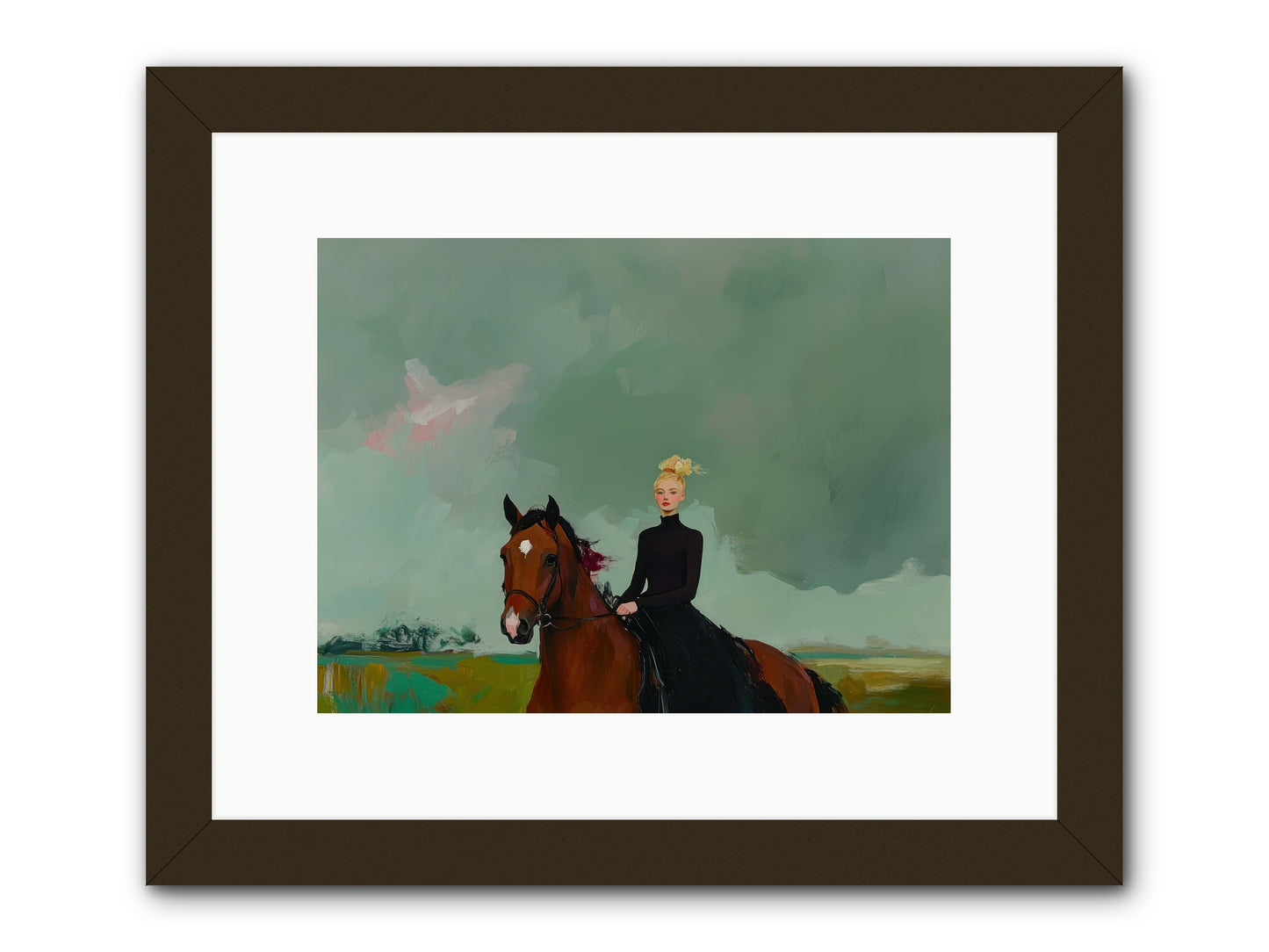 Firefly Dance -- Framed Print - Black 12x9
