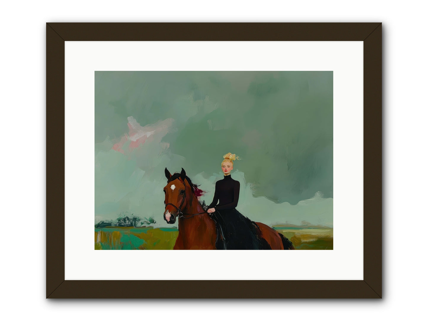 Firefly Dance -- Framed Print - Black 16x12