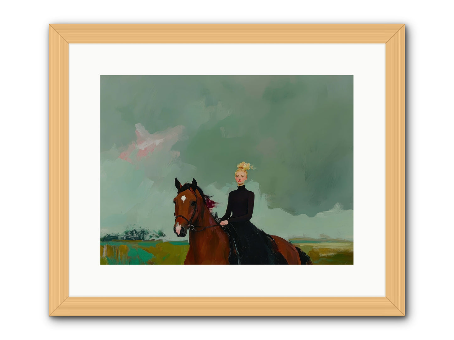 Firefly Dance -- Framed Print - Natural 16x12