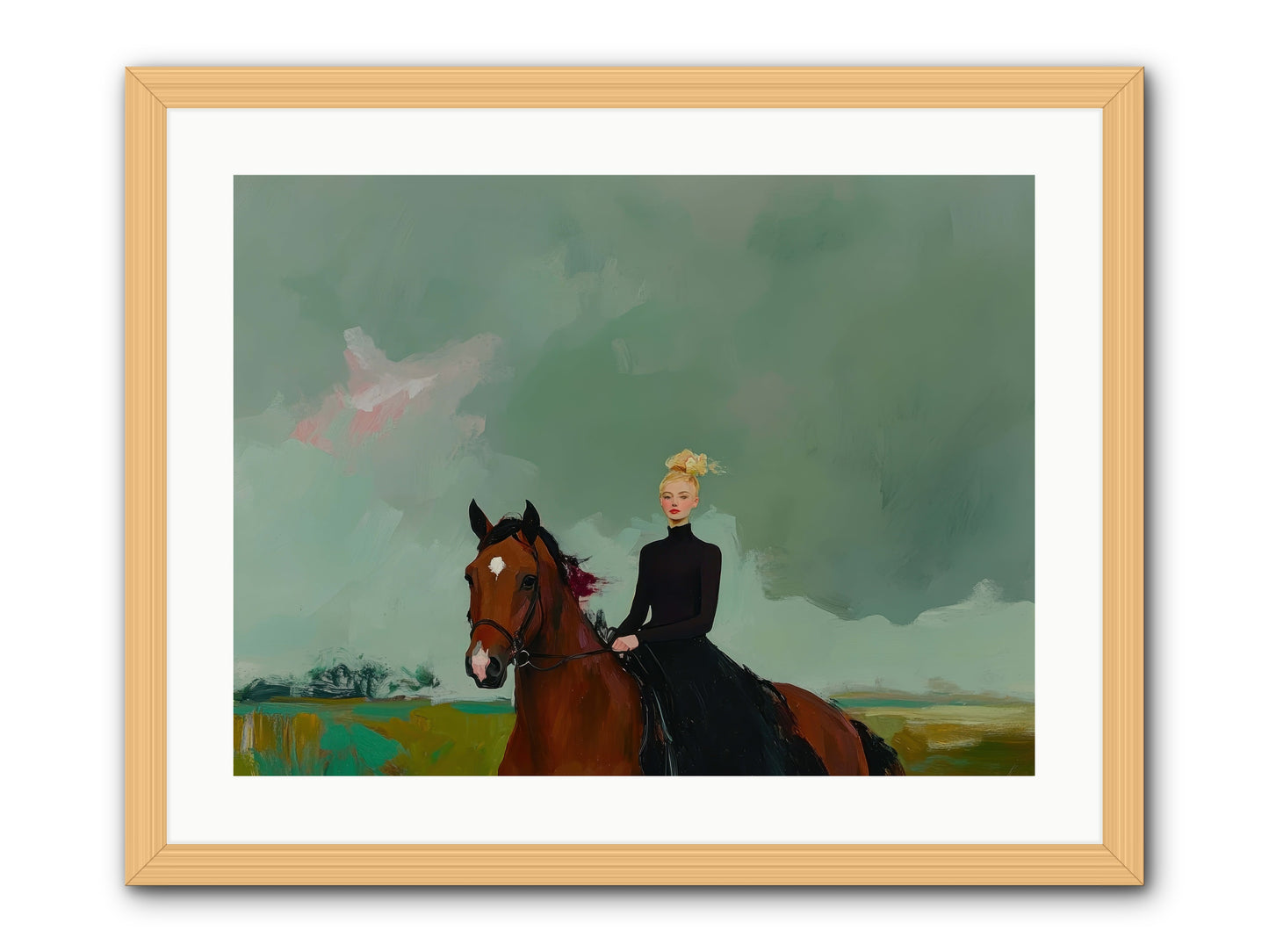 Firefly Dance -- Framed Print - Natural 24x18